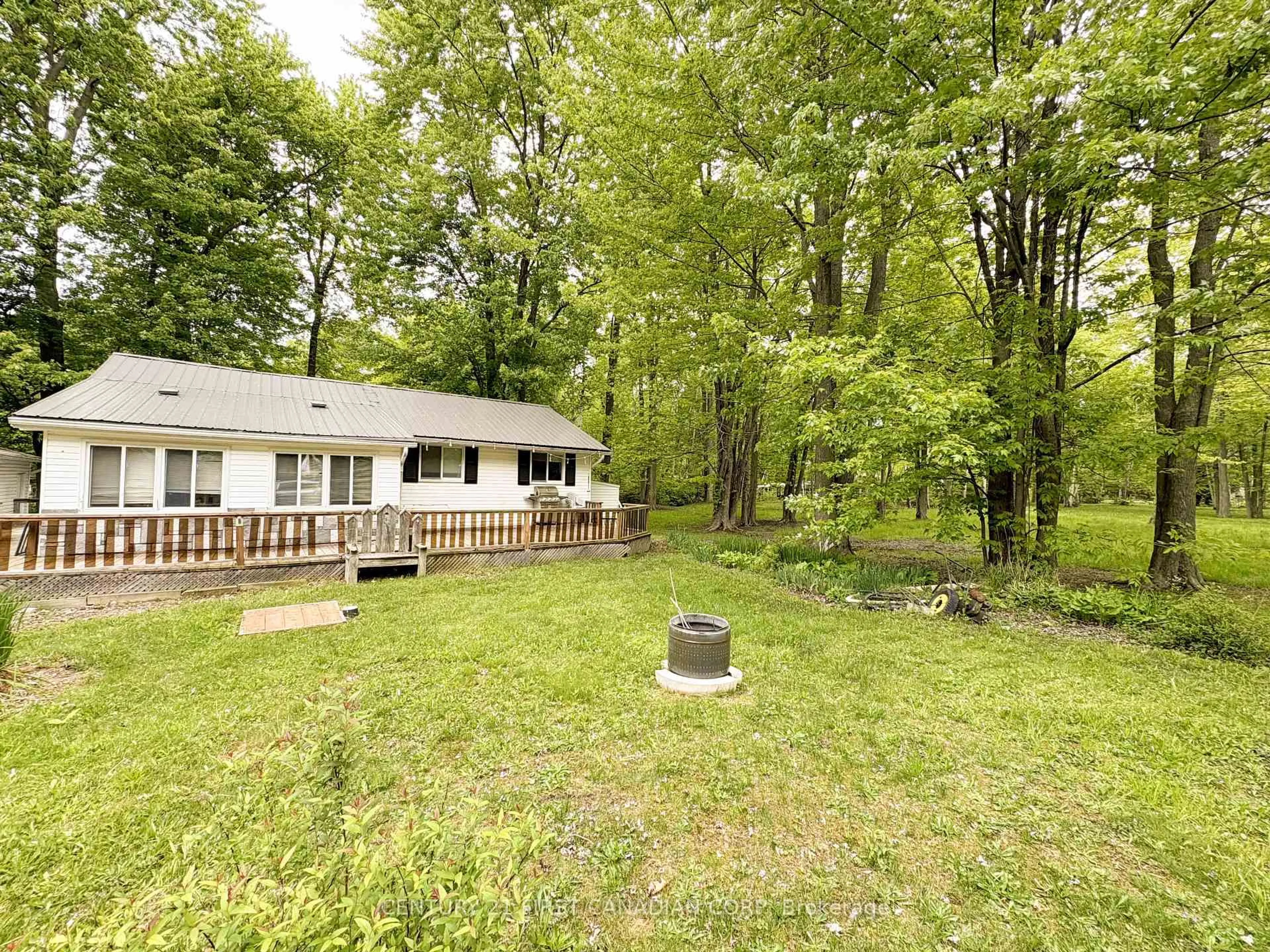 A pic from outside/outdoor area/front of a property/back of a property/a pic from drone, forest/trees view for 6096 BIRCH Lane, Lambton Shores Ontario N0N 1J2