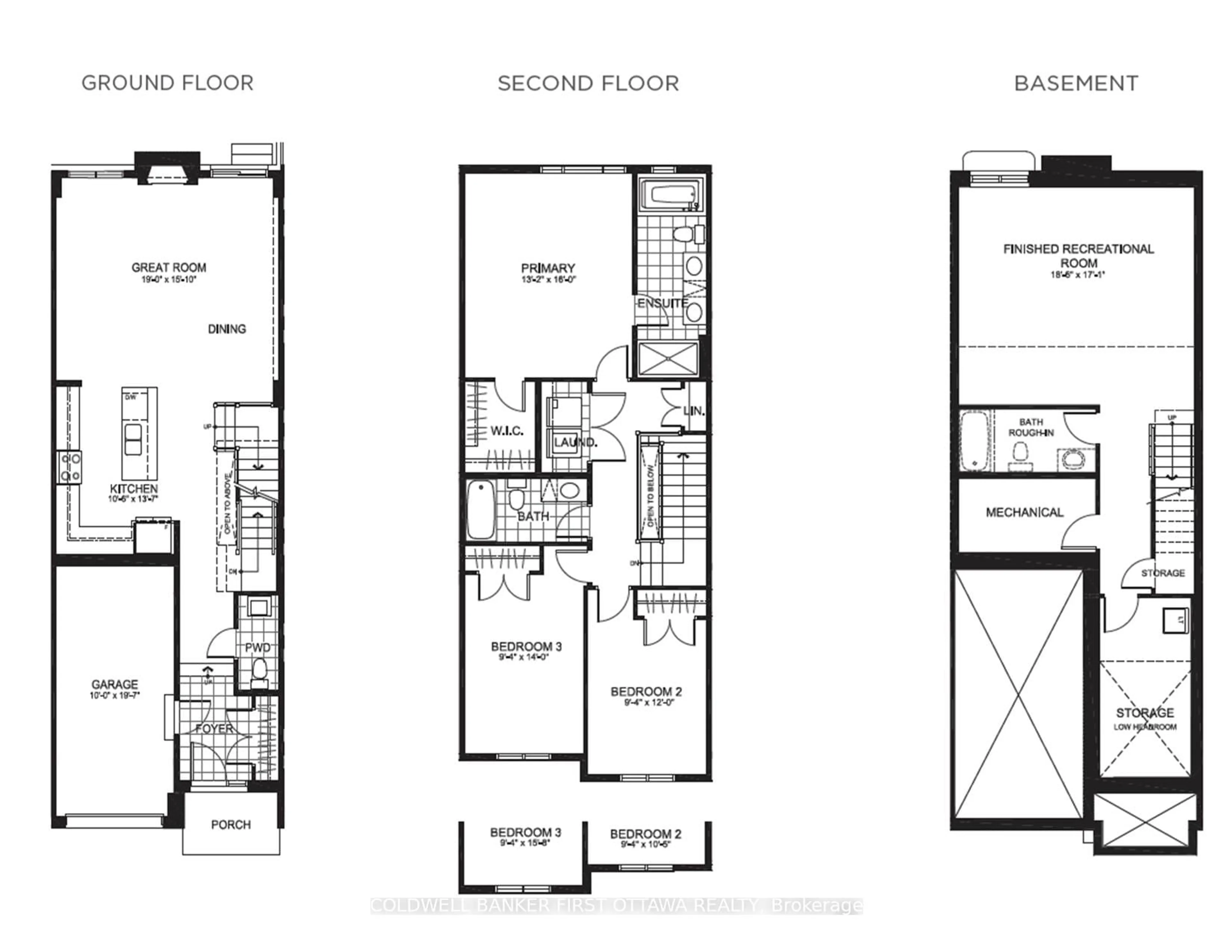 Floor plan for 1322 WHITLOW GRASS Way, Kanata Ontario K2W 0N5
