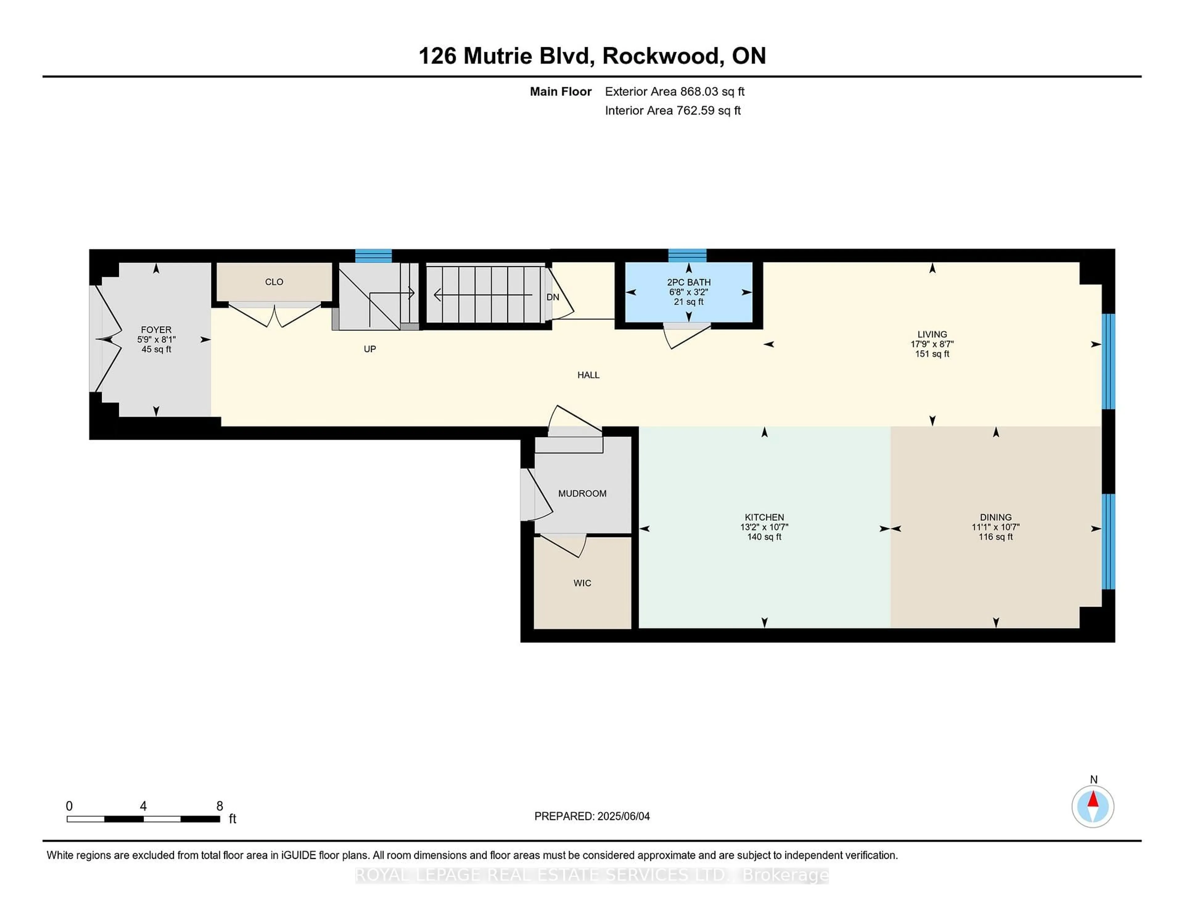 Floor plan for 126 Mutrie Blvd, Guelph/Eramosa Ontario N0B 2K0