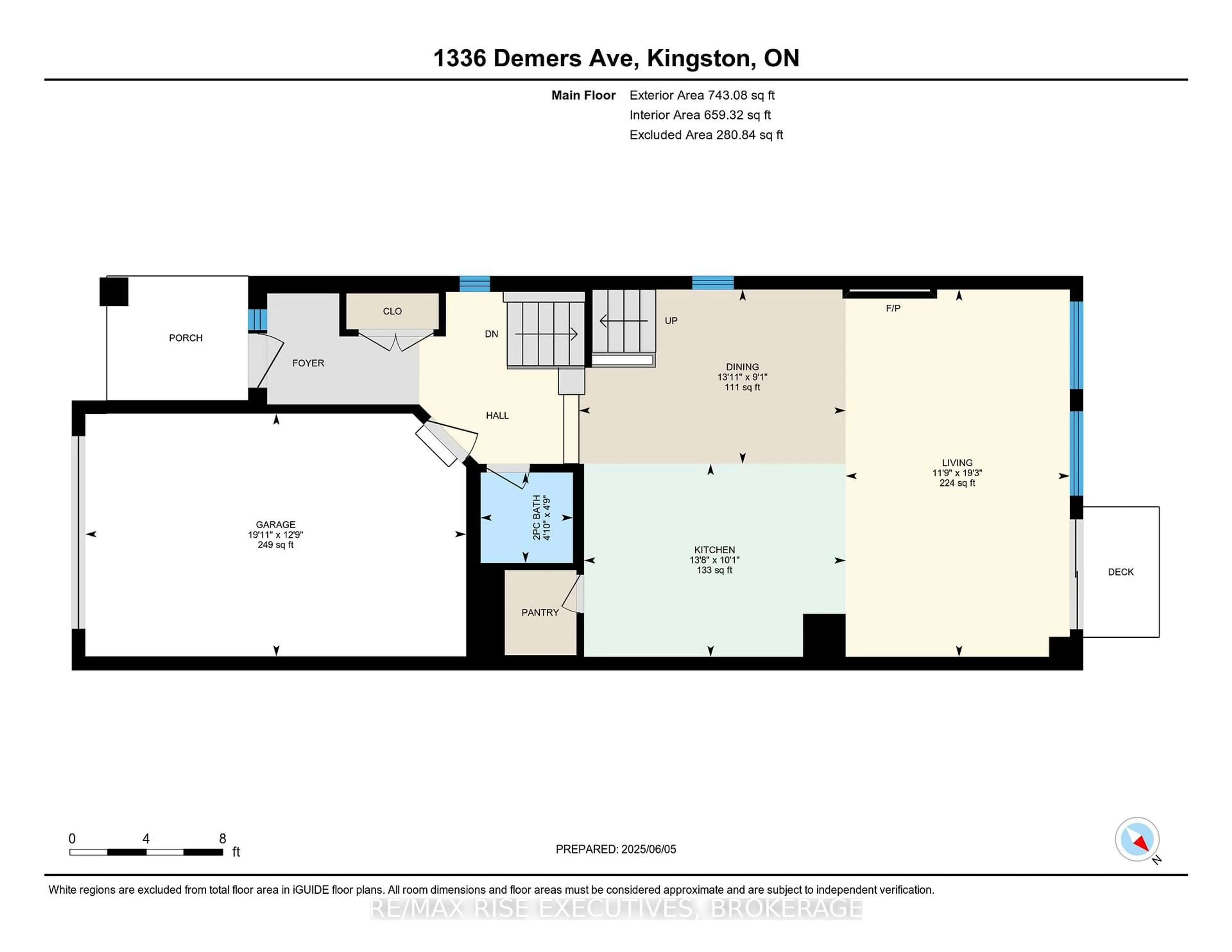 Floor plan for 1336 Demers Ave, Kingston Ontario K7M 0H8