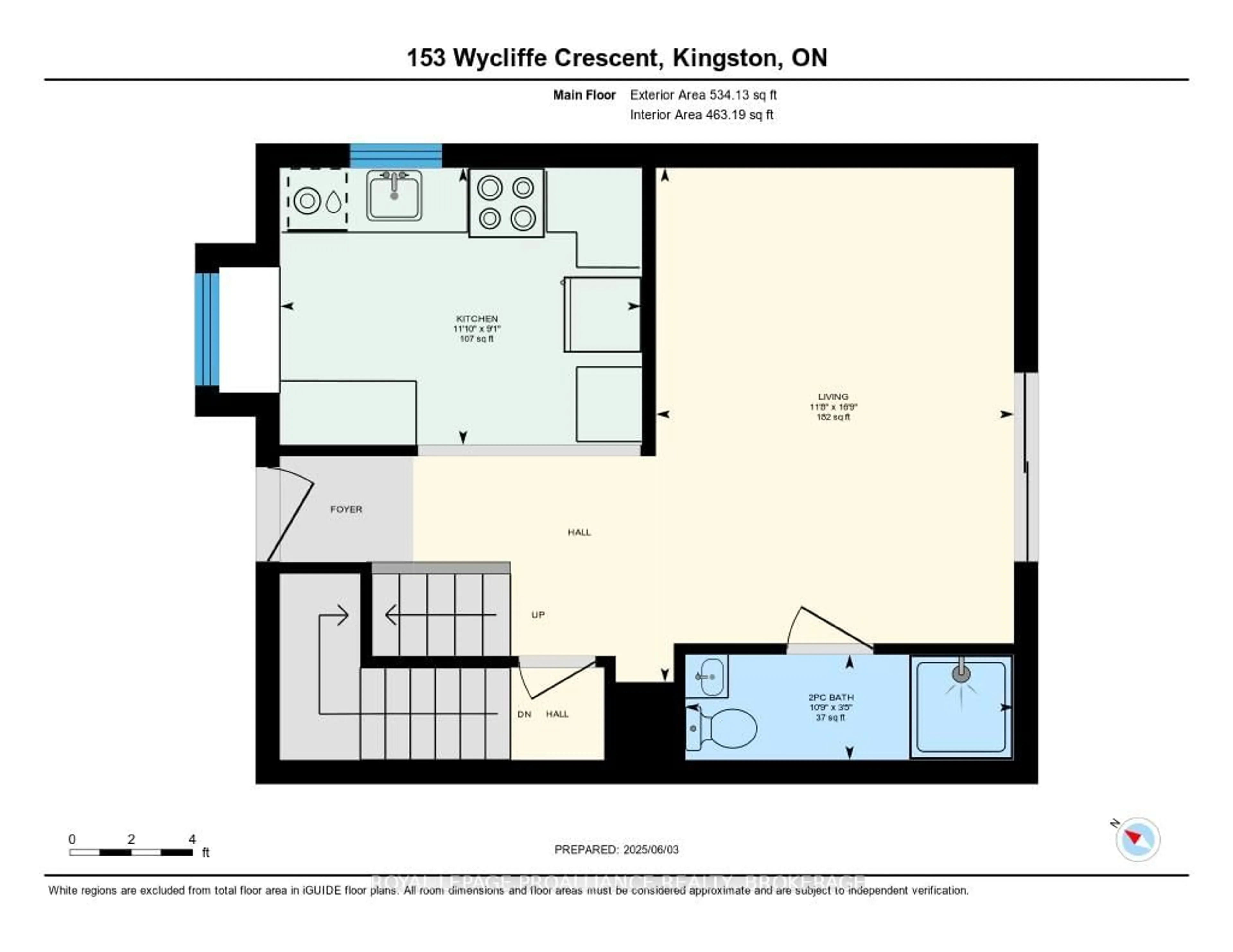 Floor plan for 153 Wycliffe Cres, Kingston Ontario K7K 6B3