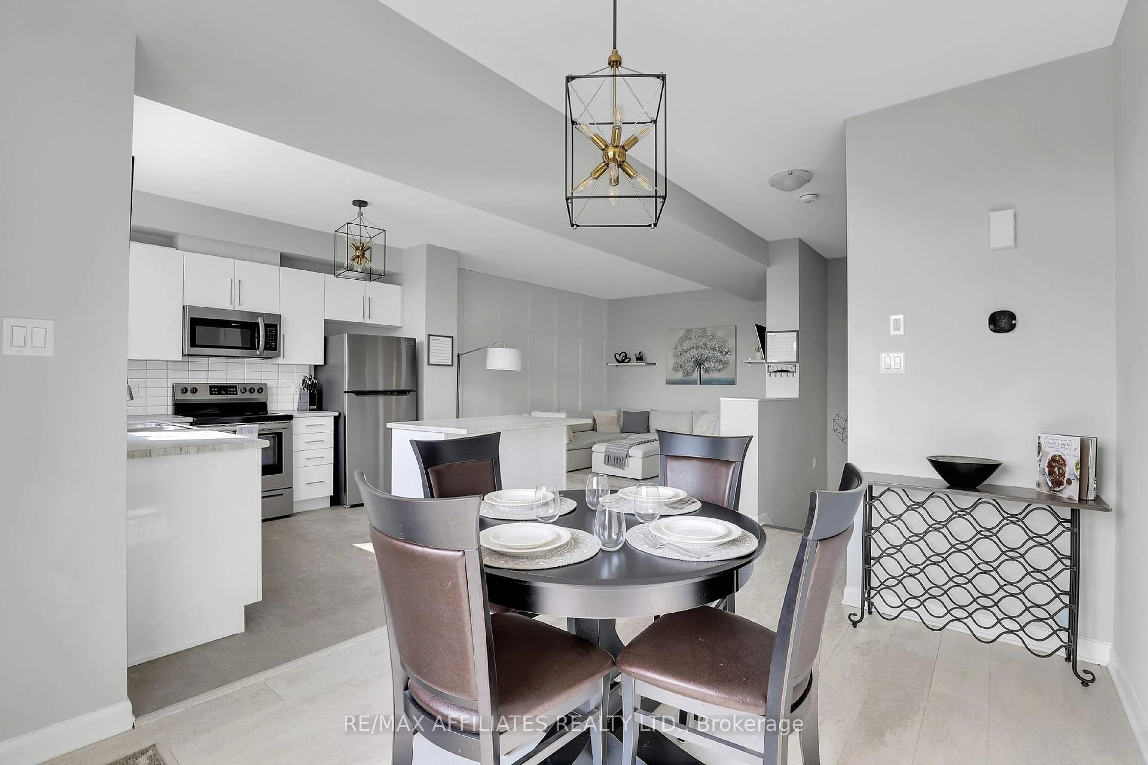 Open concept kitchen, ceramic/tile floor for 217 Liebe Terr, Ottawa Ontario K2J 6R9