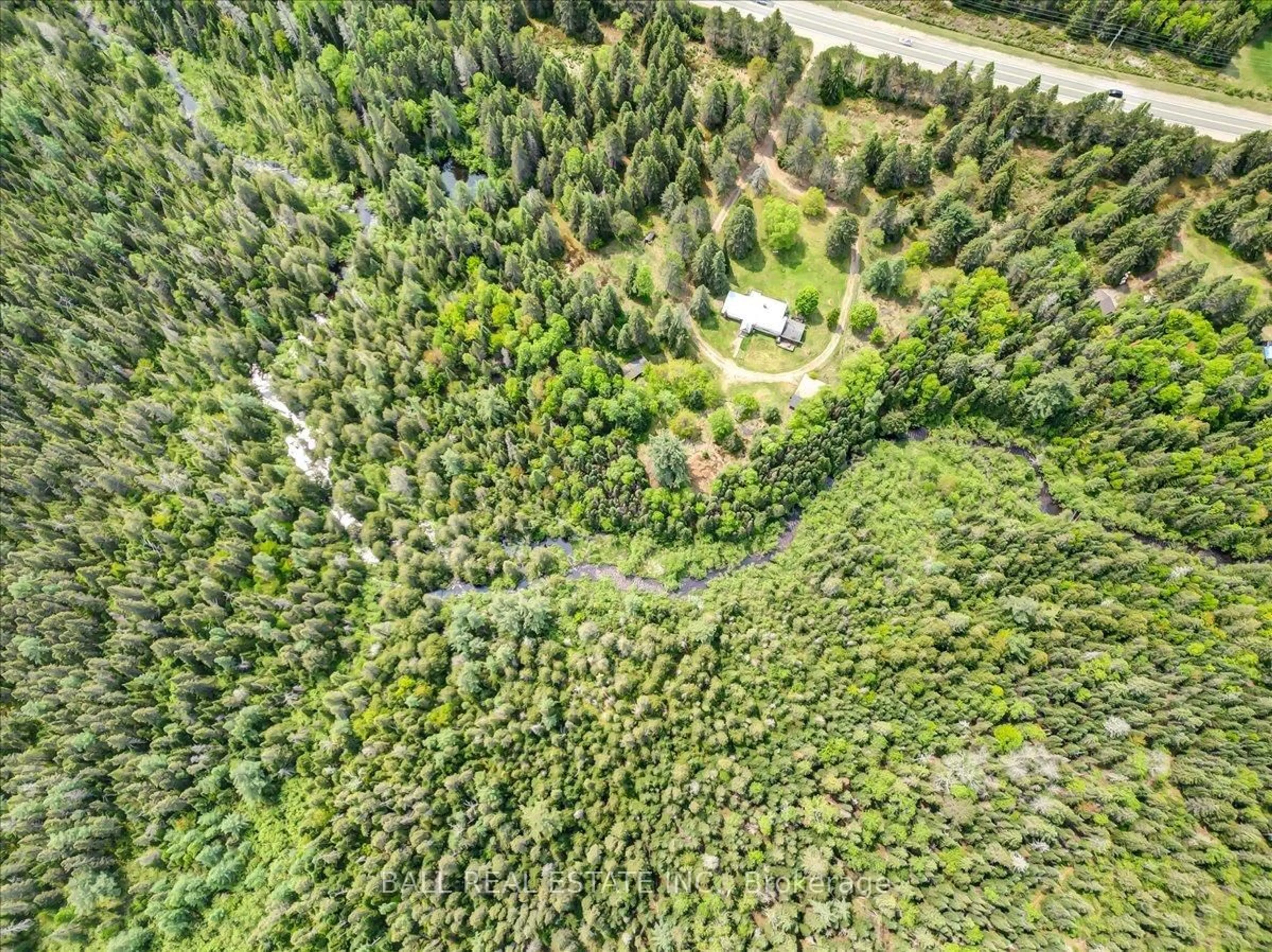 A pic from outside/outdoor area/front of a property/back of a property/a pic from drone, forest/trees view for 31104 Highway 62 North, Bancroft Ontario K0L 1C0