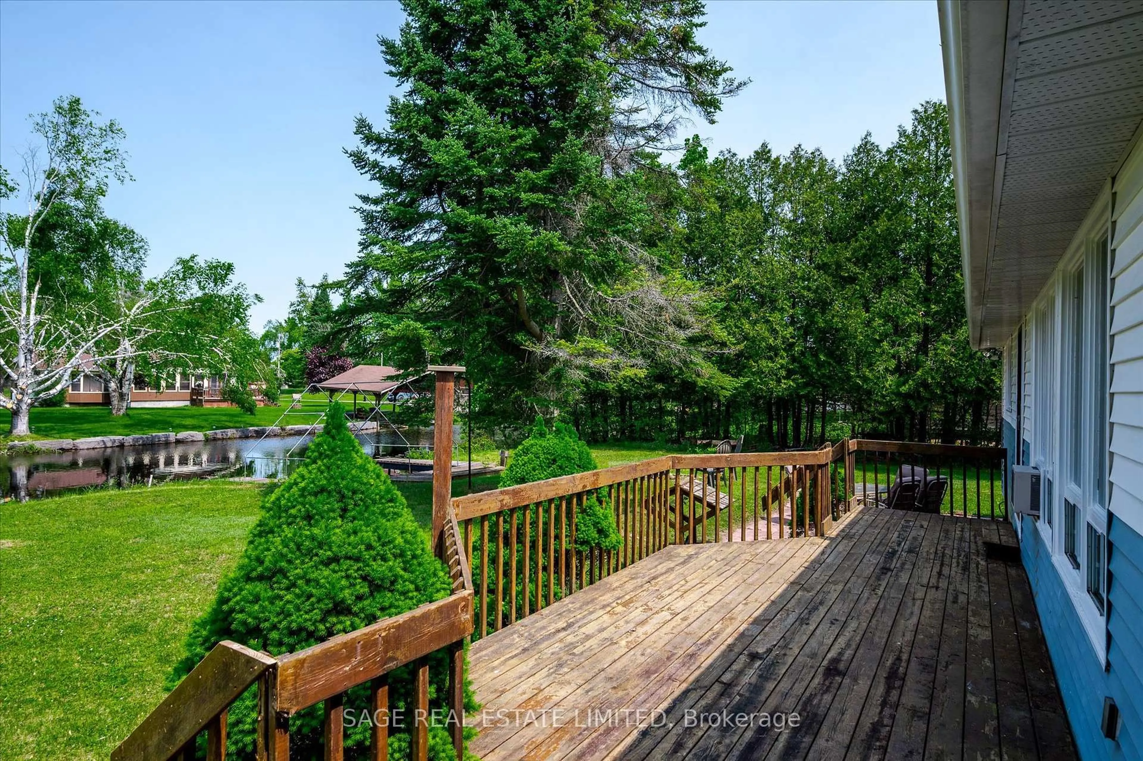 Patio, water/lake/river/ocean view for 33 Fire Route 104, Trent Lakes Ontario K0M 1A0