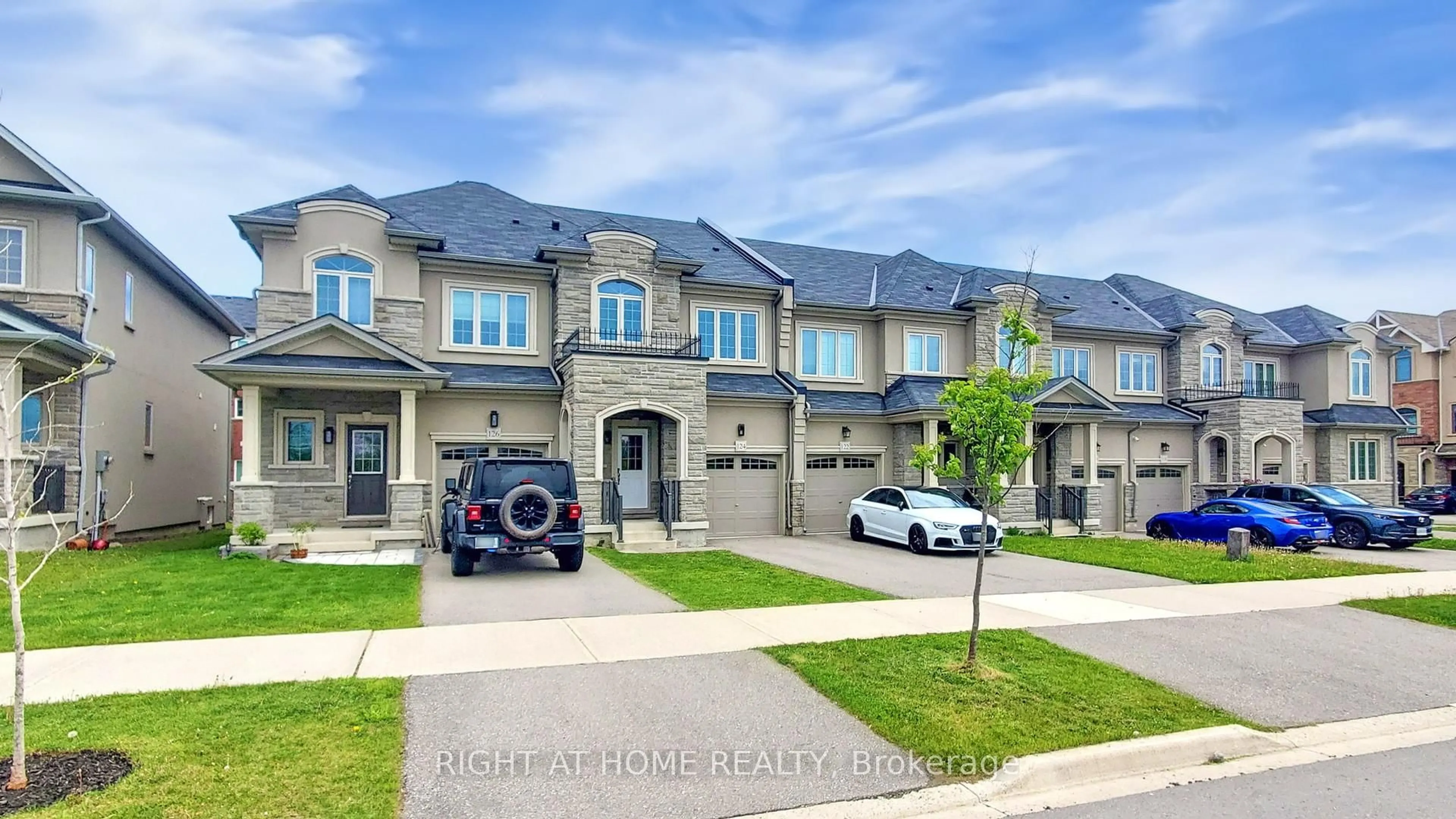 Home with brick exterior material, street for 124 Mosaic Dr, Hamilton Ontario L8B 1W4