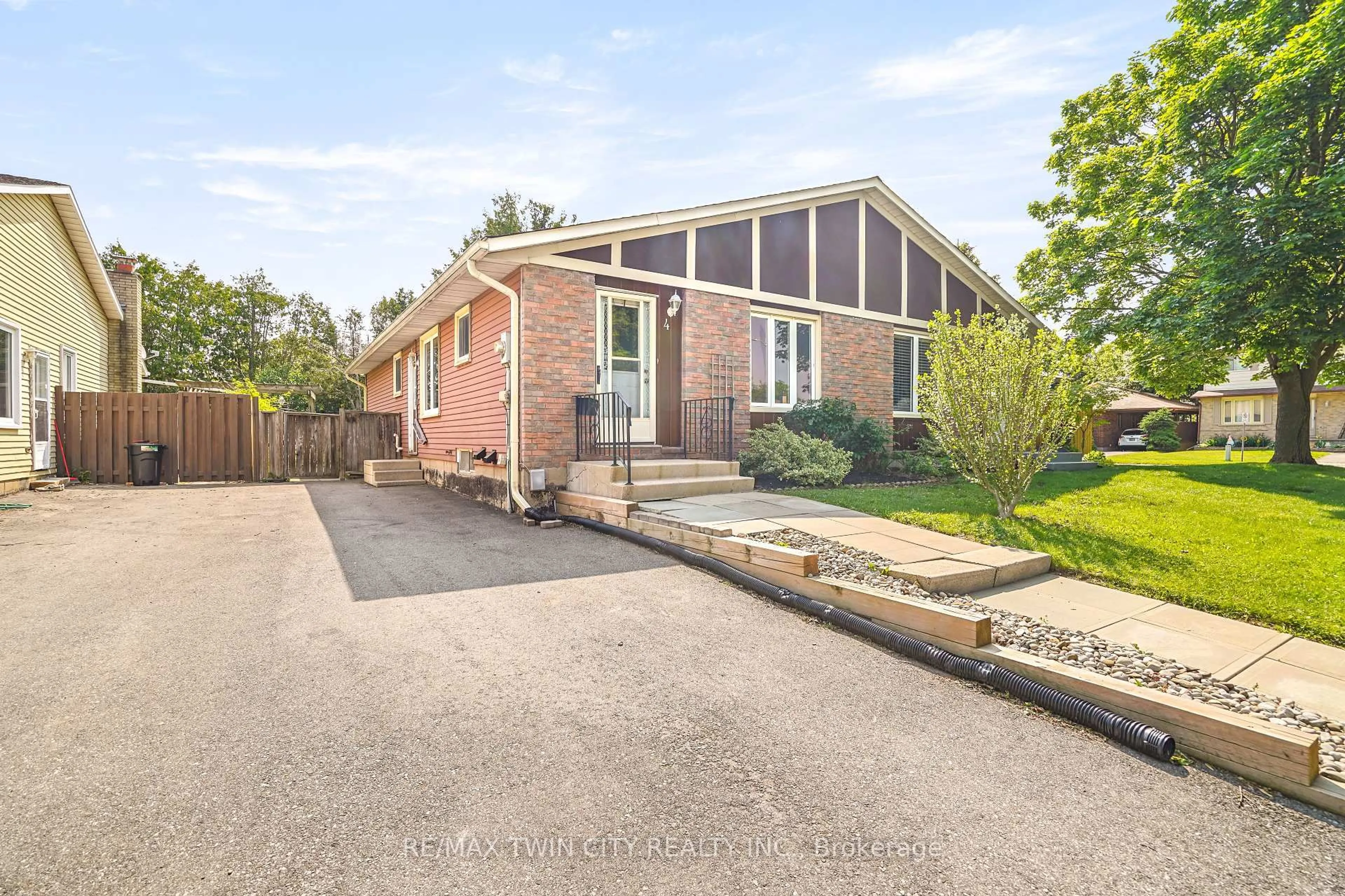 Home with brick exterior material, street for 4 Ponytrail Dr, Brantford Ontario N3P 1J8