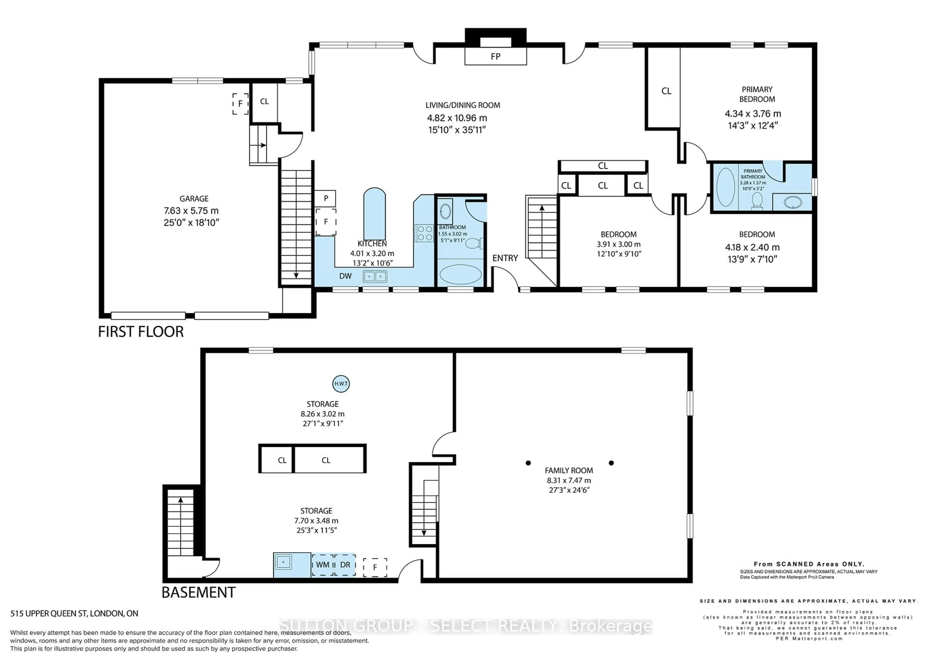 Floor plan for 515 Upper Queen St, London South Ontario N6C 3T8