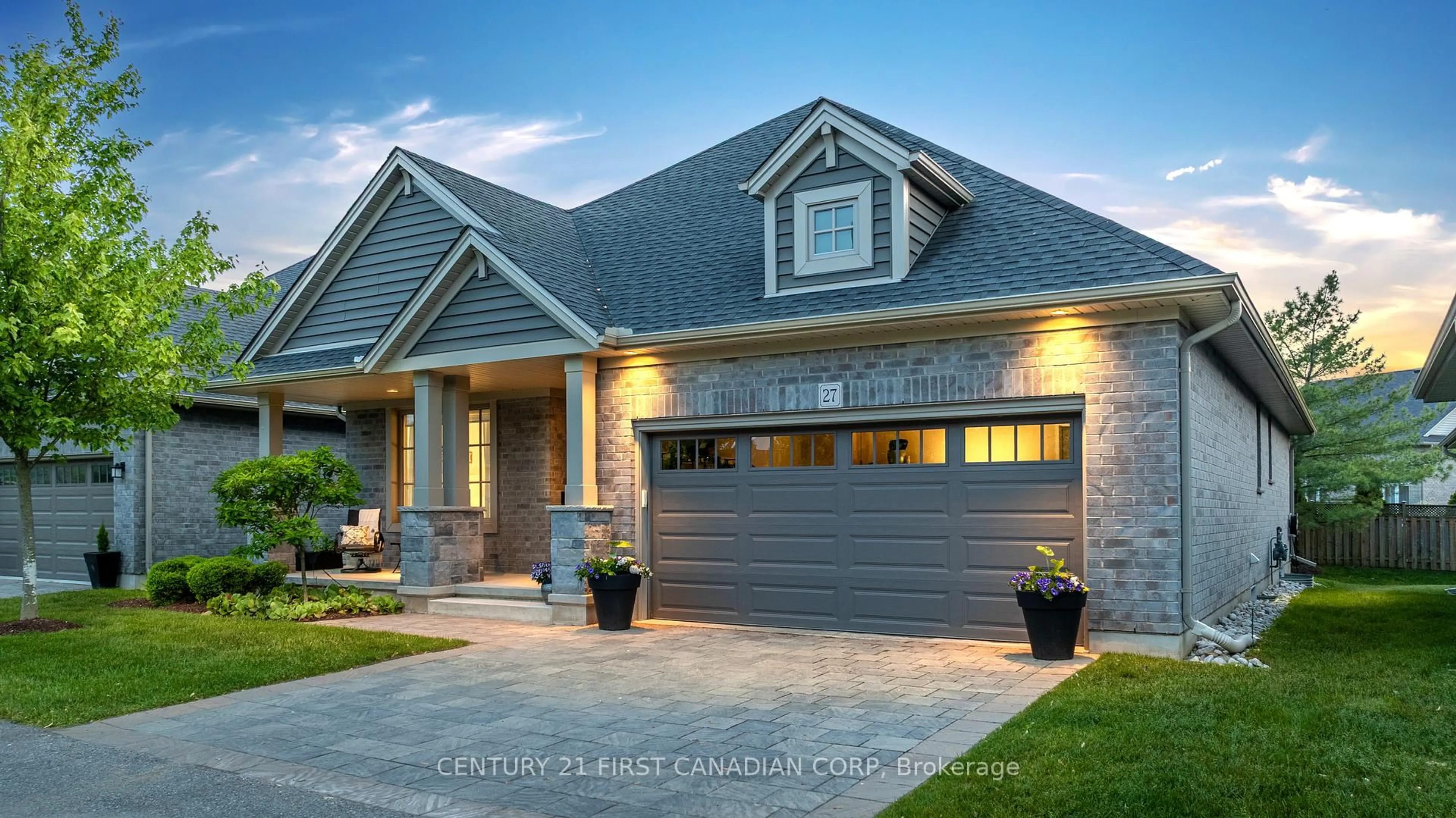 Home with brick exterior material, street for 234 Peach Tree Blvd #27, St. Thomas Ontario N5R 0G8