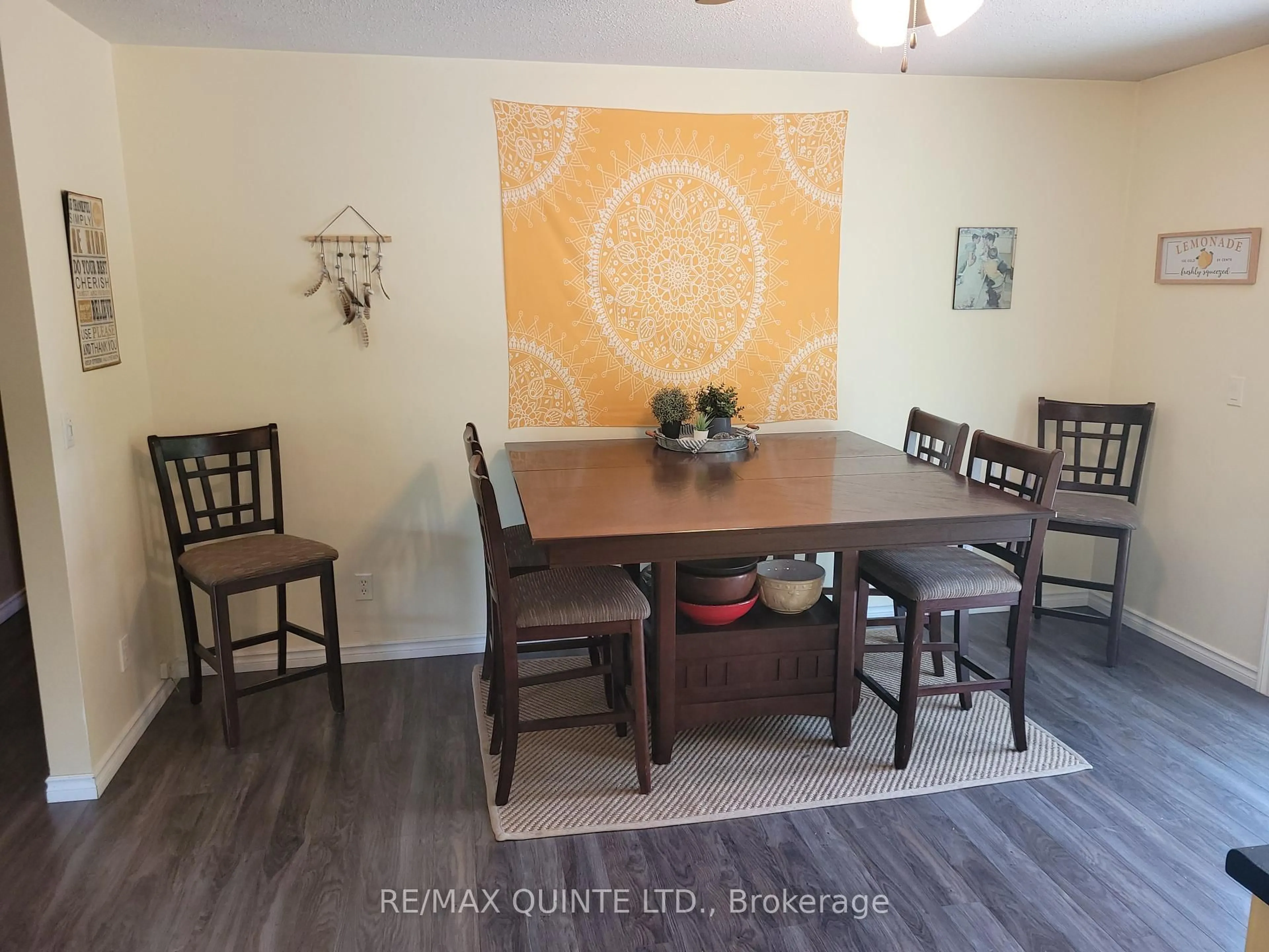 Dining room, wood/laminate floor for 1159 HARMONY Rd, Corbyville Ontario K0K 1V0