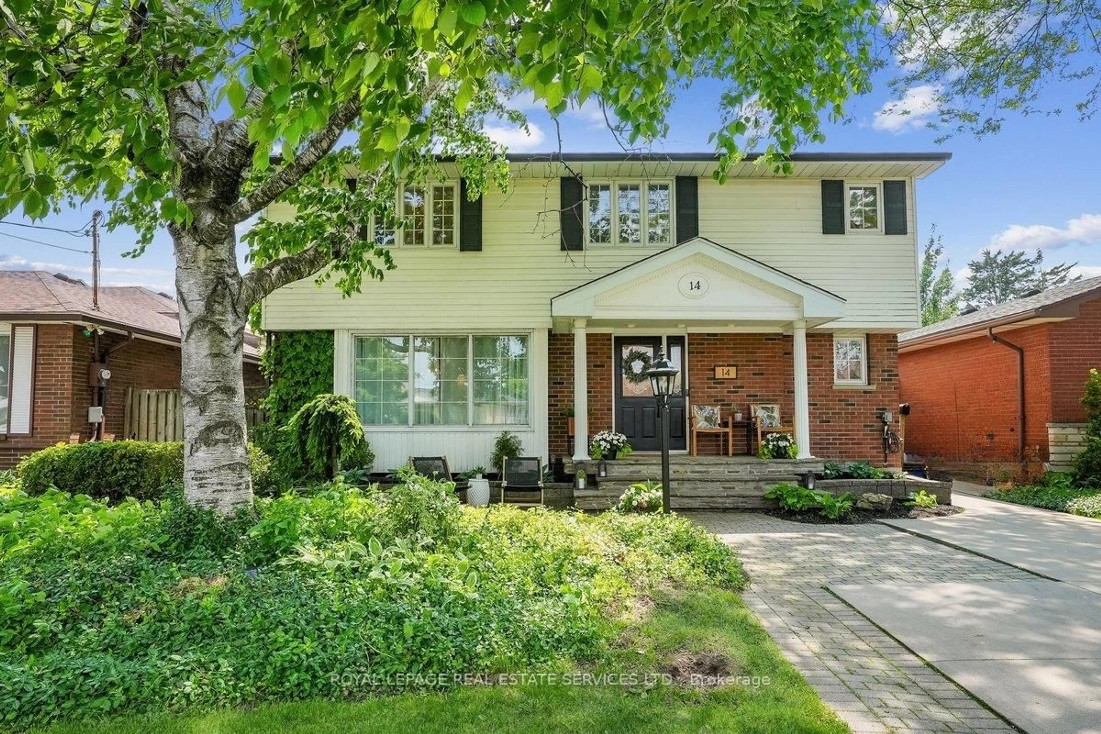 Home with brick exterior material, street for 14 Dubarry Blvd, Hamilton Ontario L8T 2V4