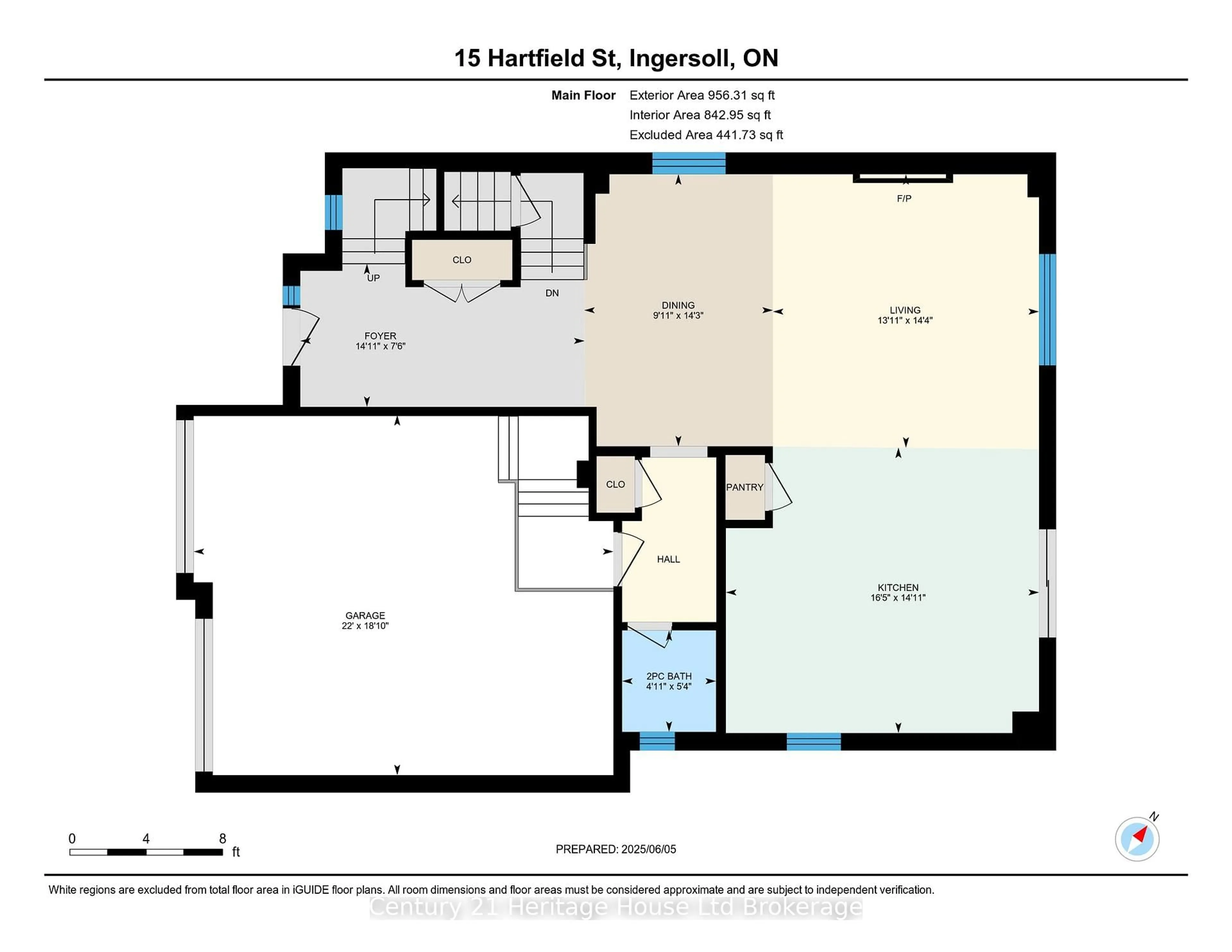 Floor plan for 15 Hartfield St, Ingersoll Ontario N5C 0C5