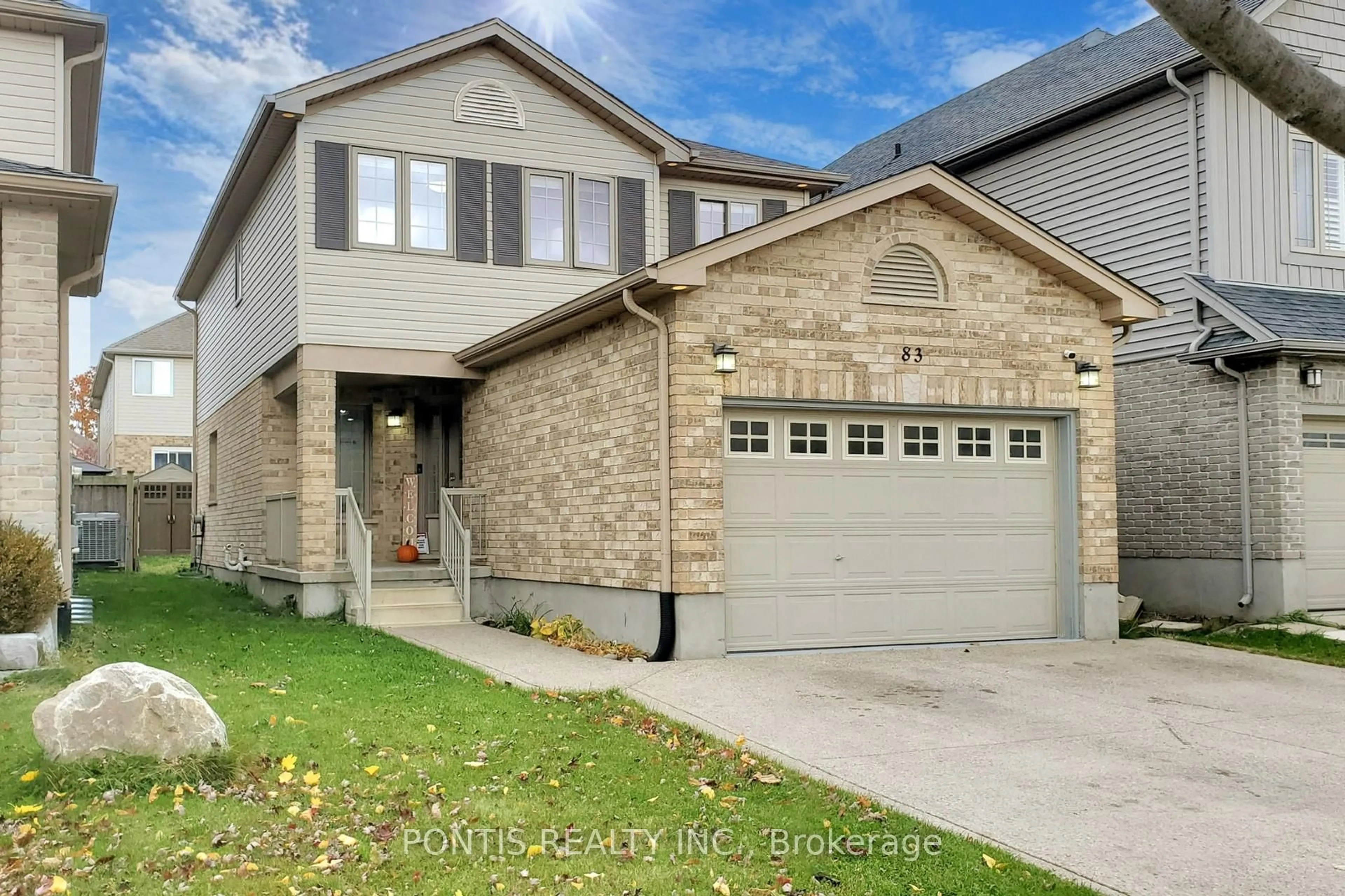 Home with brick exterior material, street for 83 Hinrichs Cres, Cambridge Ontario N1T 0A9