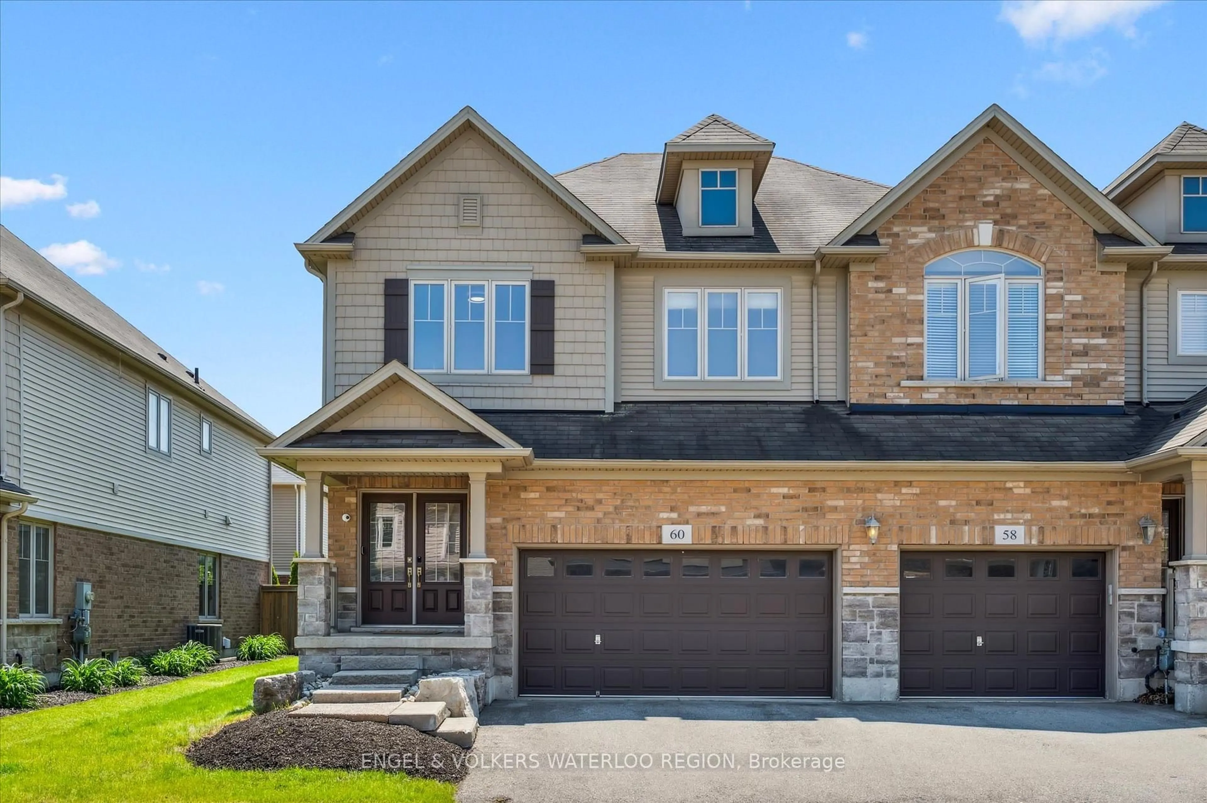 Home with brick exterior material, street for 60 Condor St, Kitchener Ontario N2K 0B2