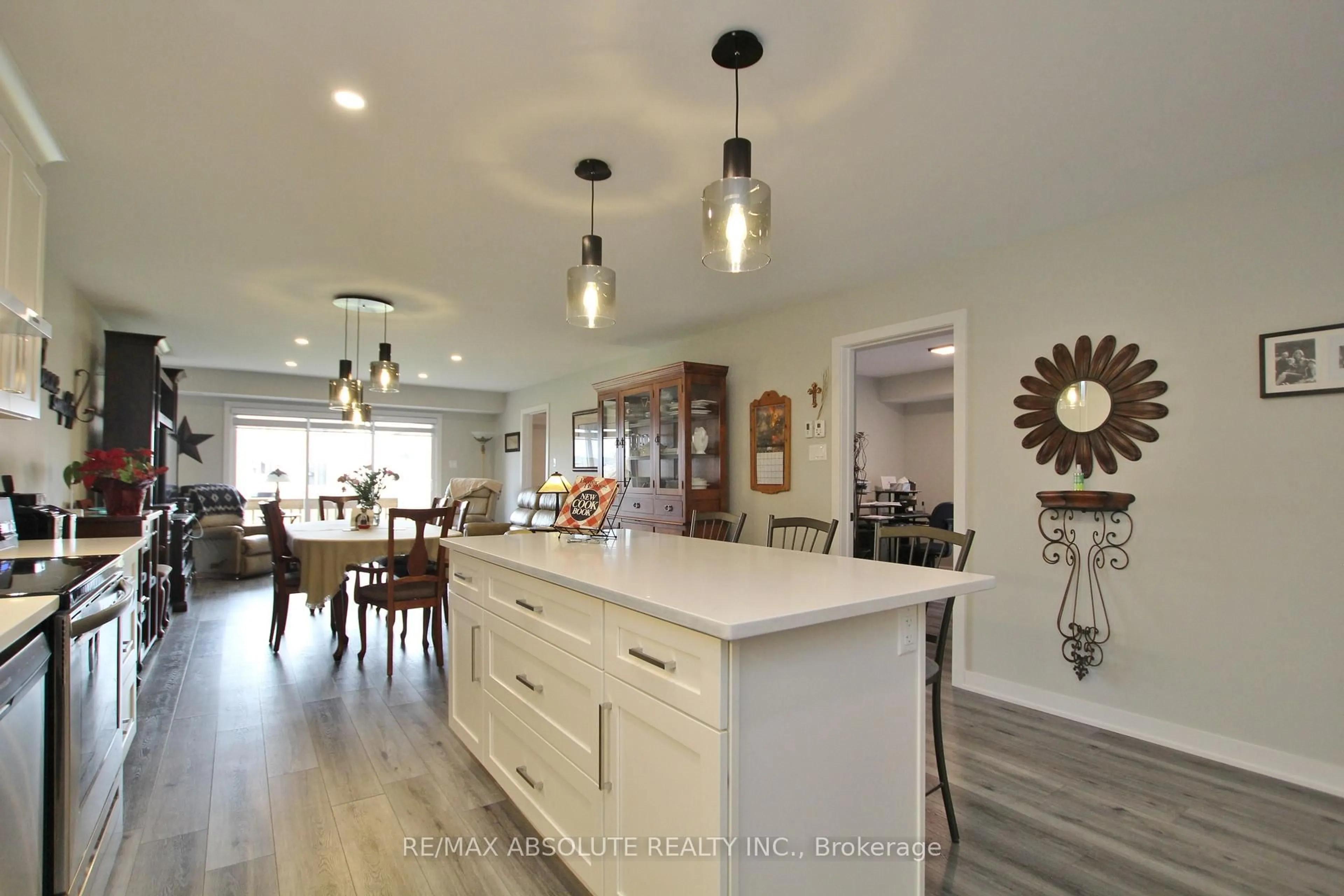 Open concept kitchen, wood/laminate floor for 61-63 Adam St, The Nation Ontario K0A 3C0