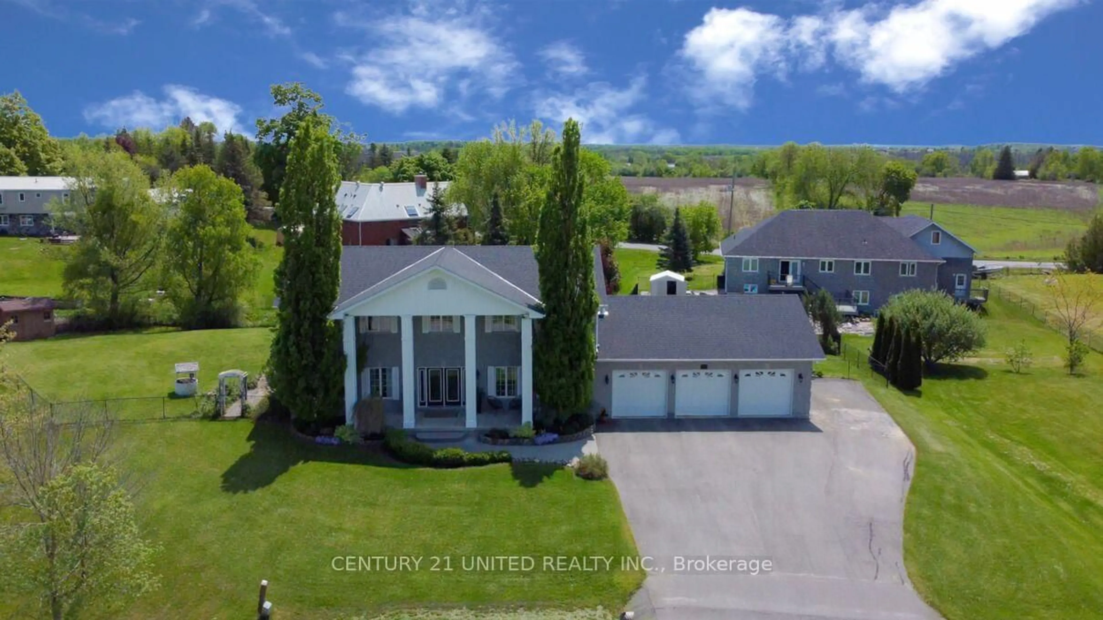 A pic from outside/outdoor area/front of a property/back of a property/a pic from drone, water/lake/river/ocean view for 550 Naish Dr, Peterborough East Ontario K9H 0E4