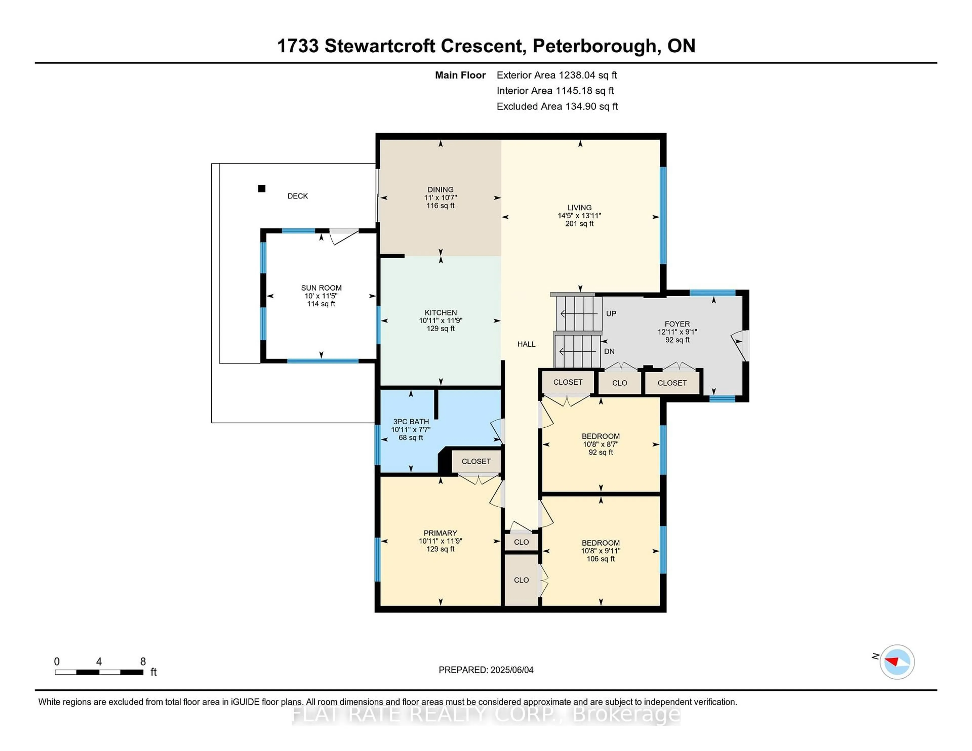 Floor plan for 1733 Stewartcroft Cres, Peterborough West Ontario K9K 1K1