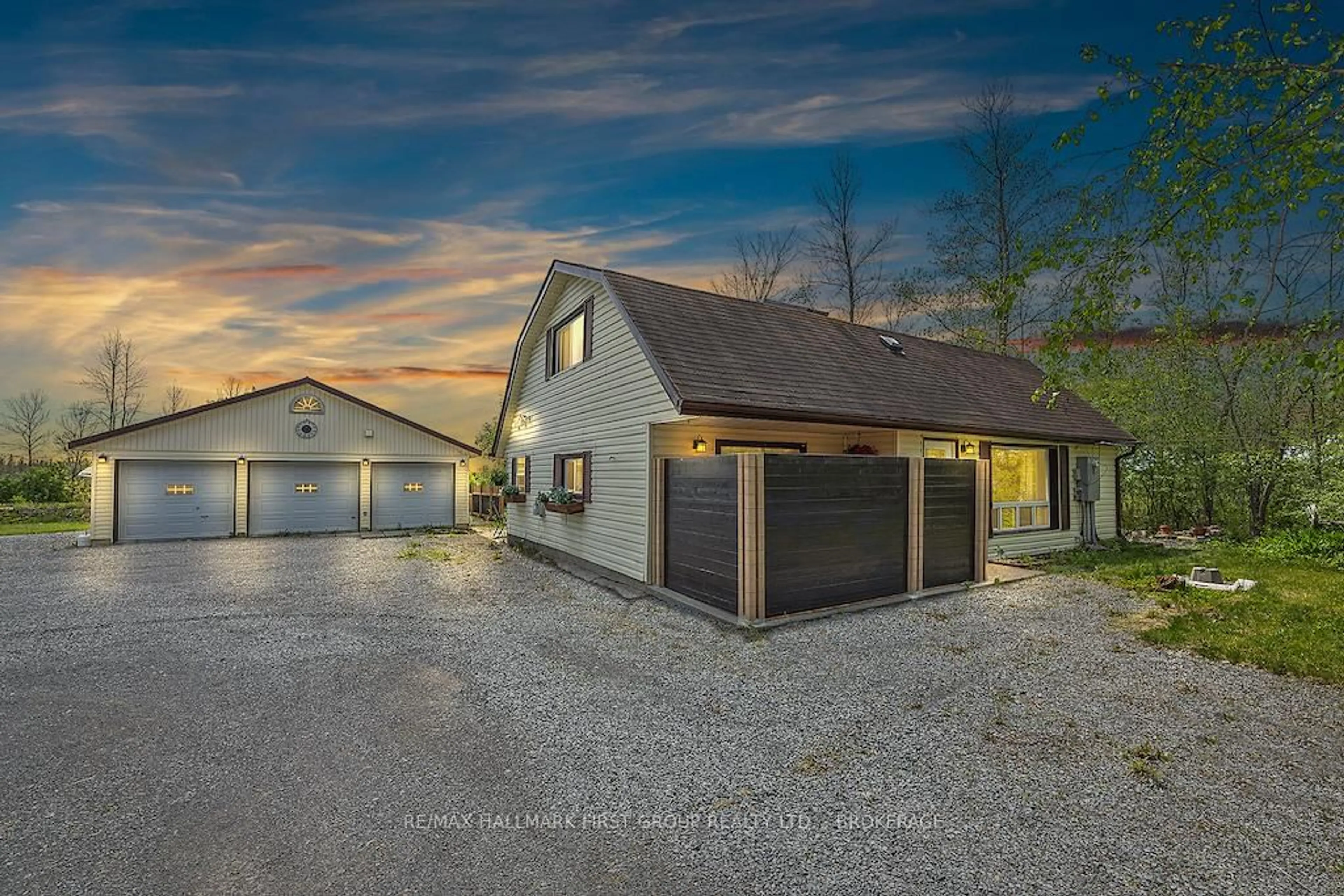 A pic from outside/outdoor area/front of a property/back of a property/a pic from drone, street for 4630 COUNTY ROAD 2, Loyalist Ontario K7P 0K6