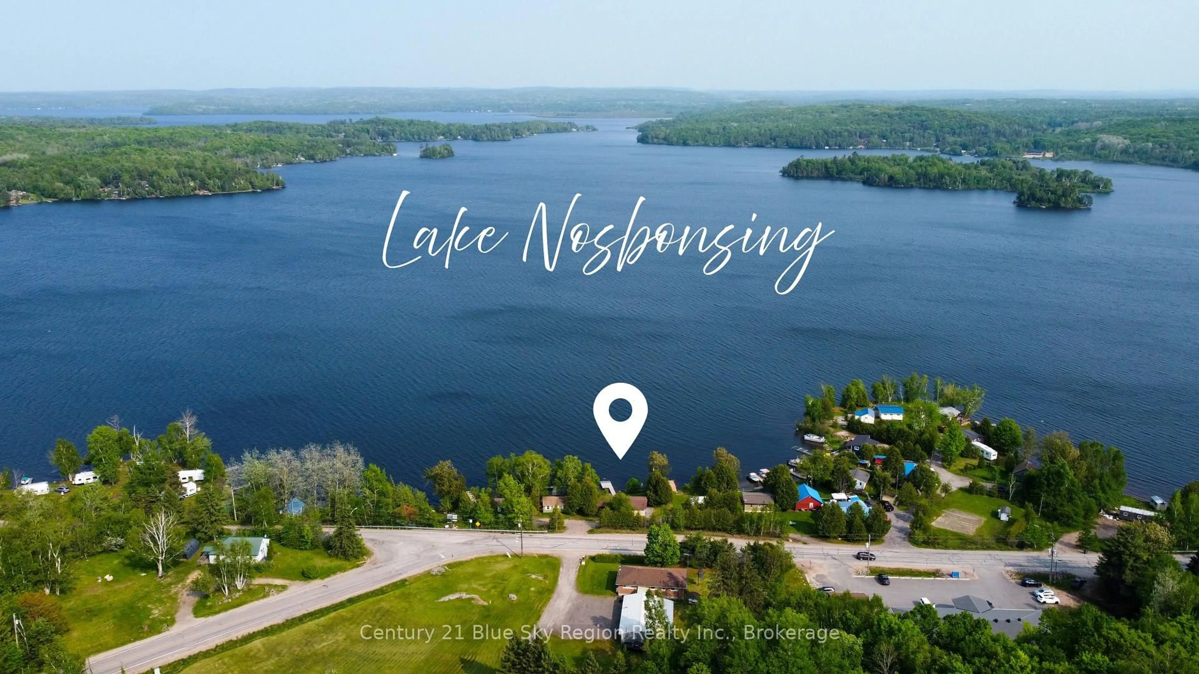 A pic from outside/outdoor area/front of a property/back of a property/a pic from drone, water/lake/river/ocean view for 652 Astorville Rd #2, East Ferris Ontario P0H 1B0