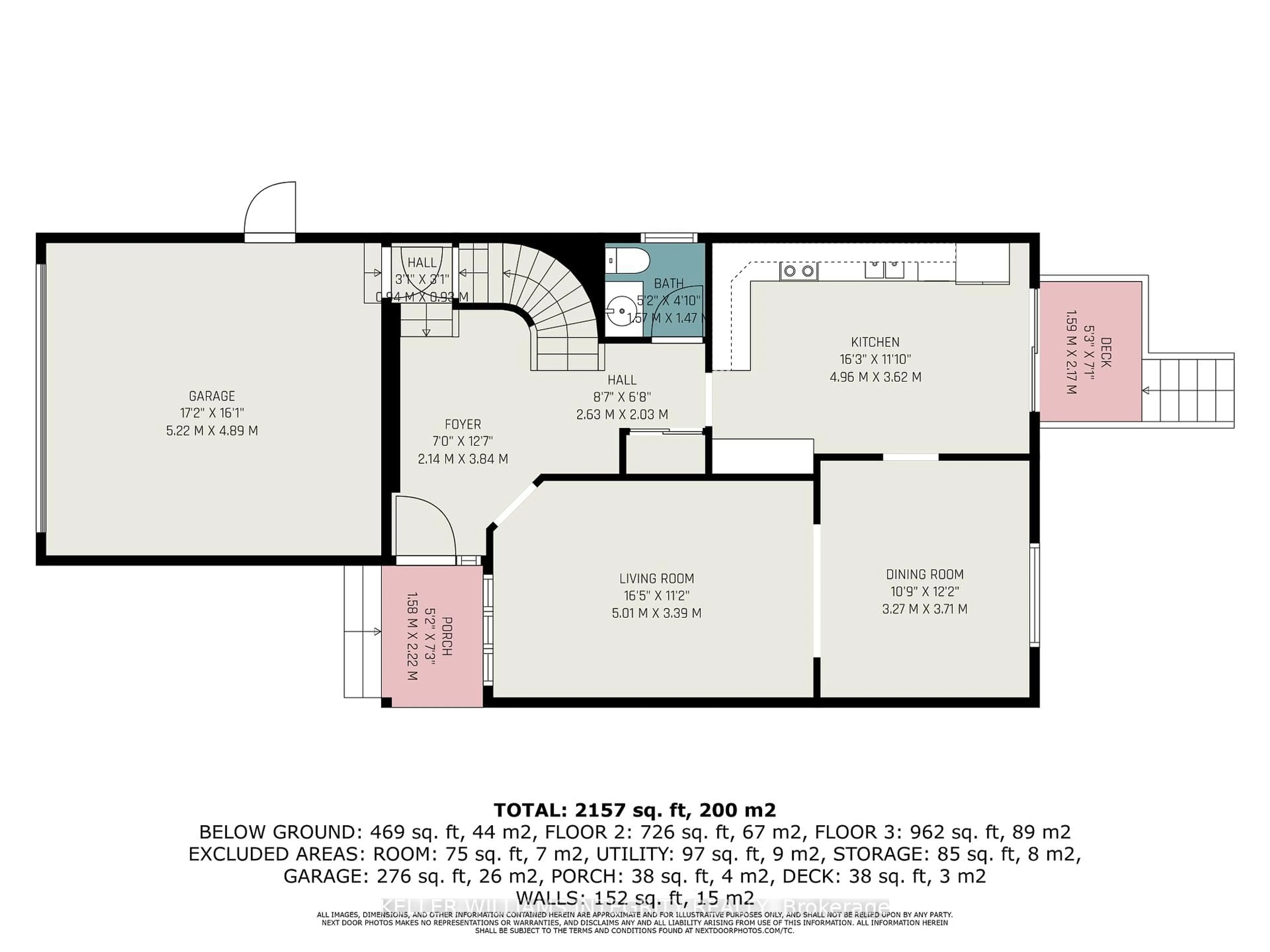 Floor plan for 2044 Wildflower Dr, Orleans Ontario K1E 3R5