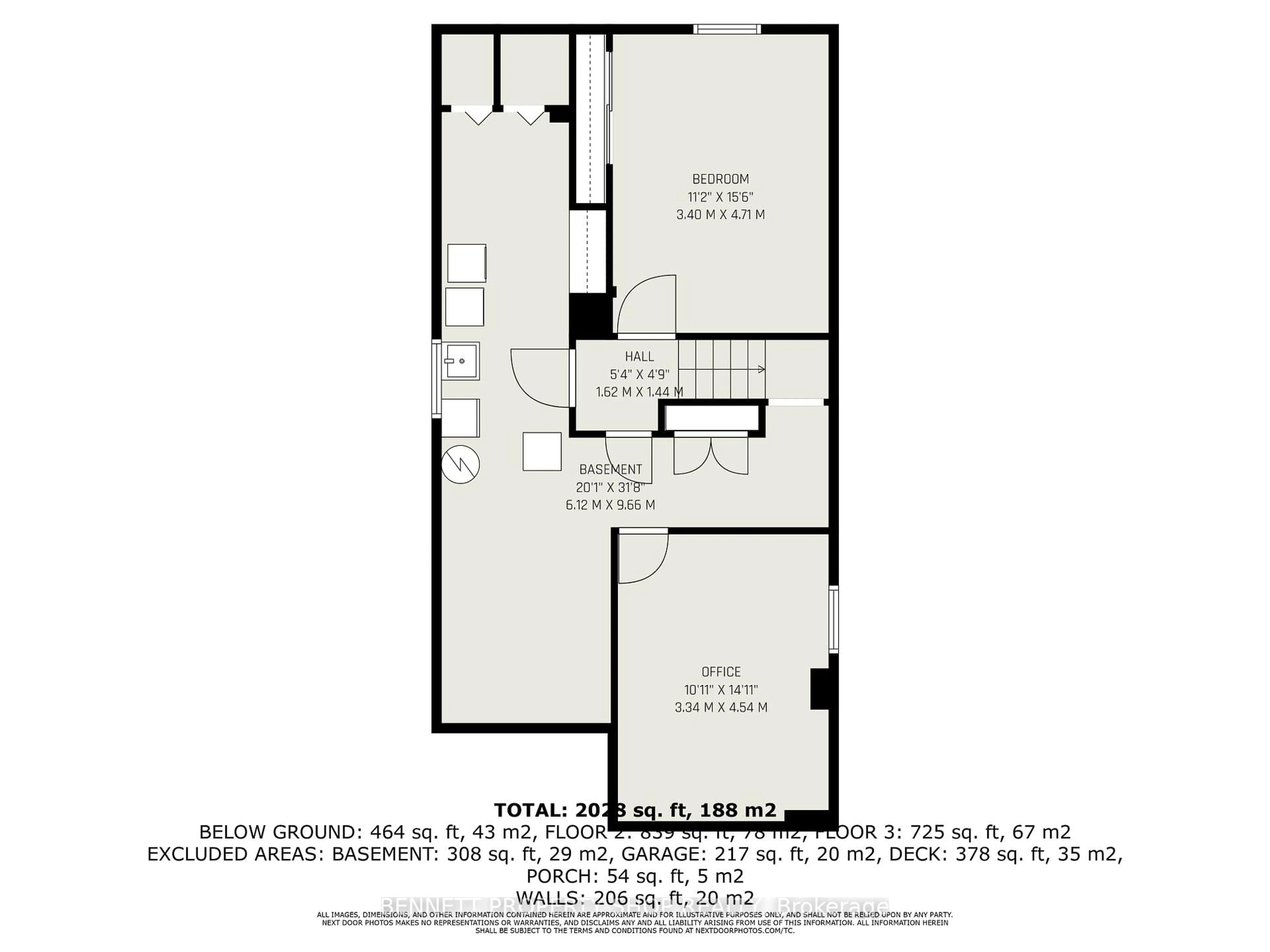 Floor plan for 1100 Burgundy Lane, Ottawa Ontario K1C 2M8