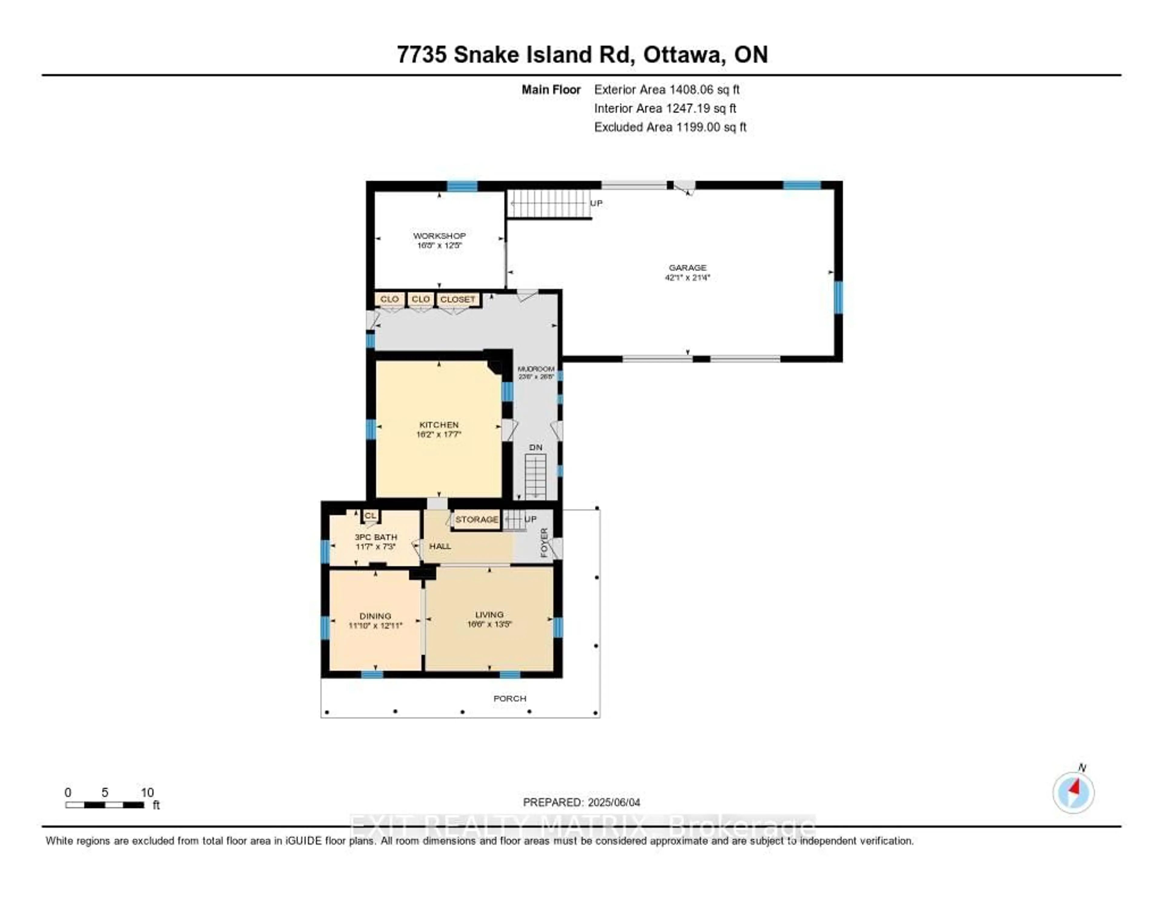 Floor plan for 7735 Snake Island Rd, Metcalfe Ontario K0A 2P0
