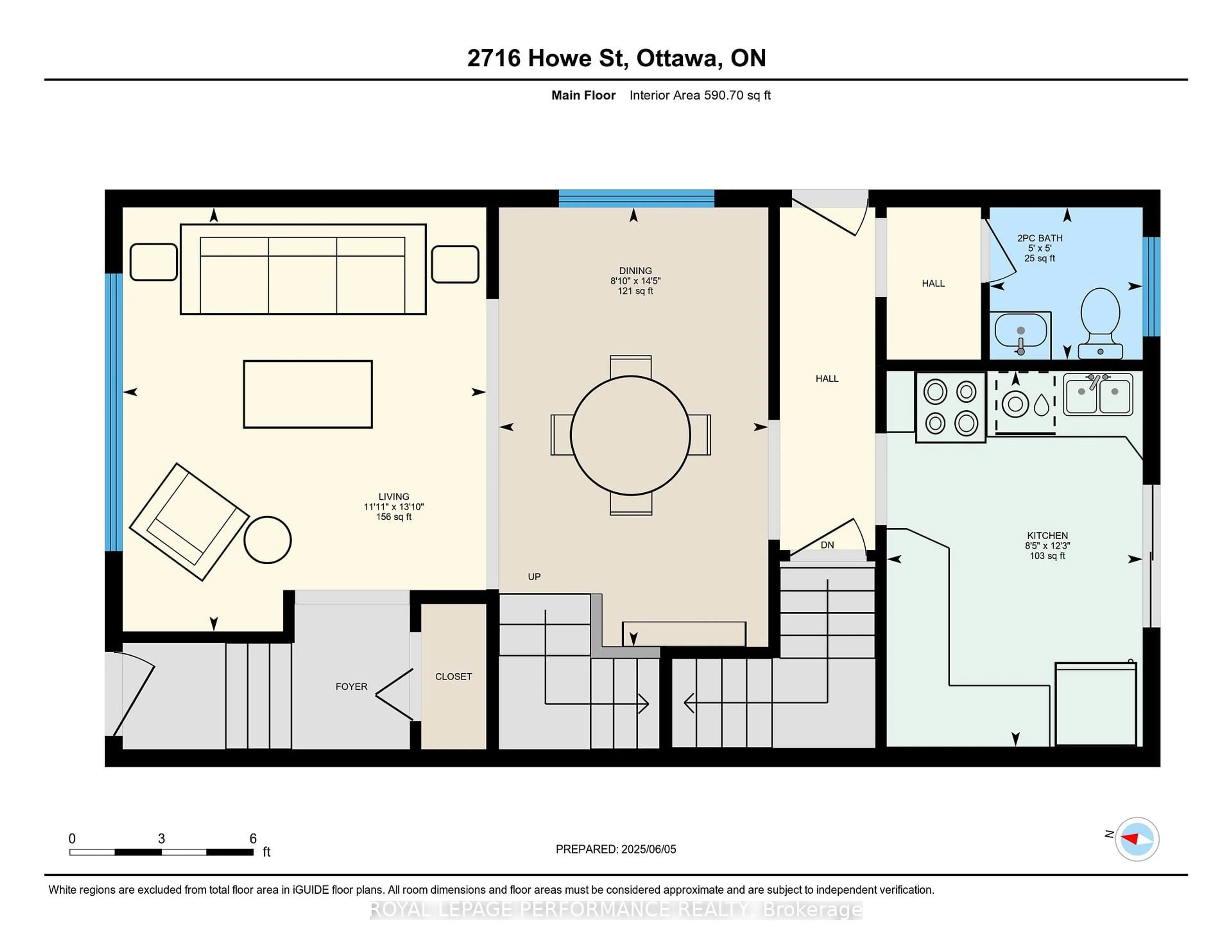 Floor plan for 2716 Howe St, Ottawa Ontario K2B 6W7