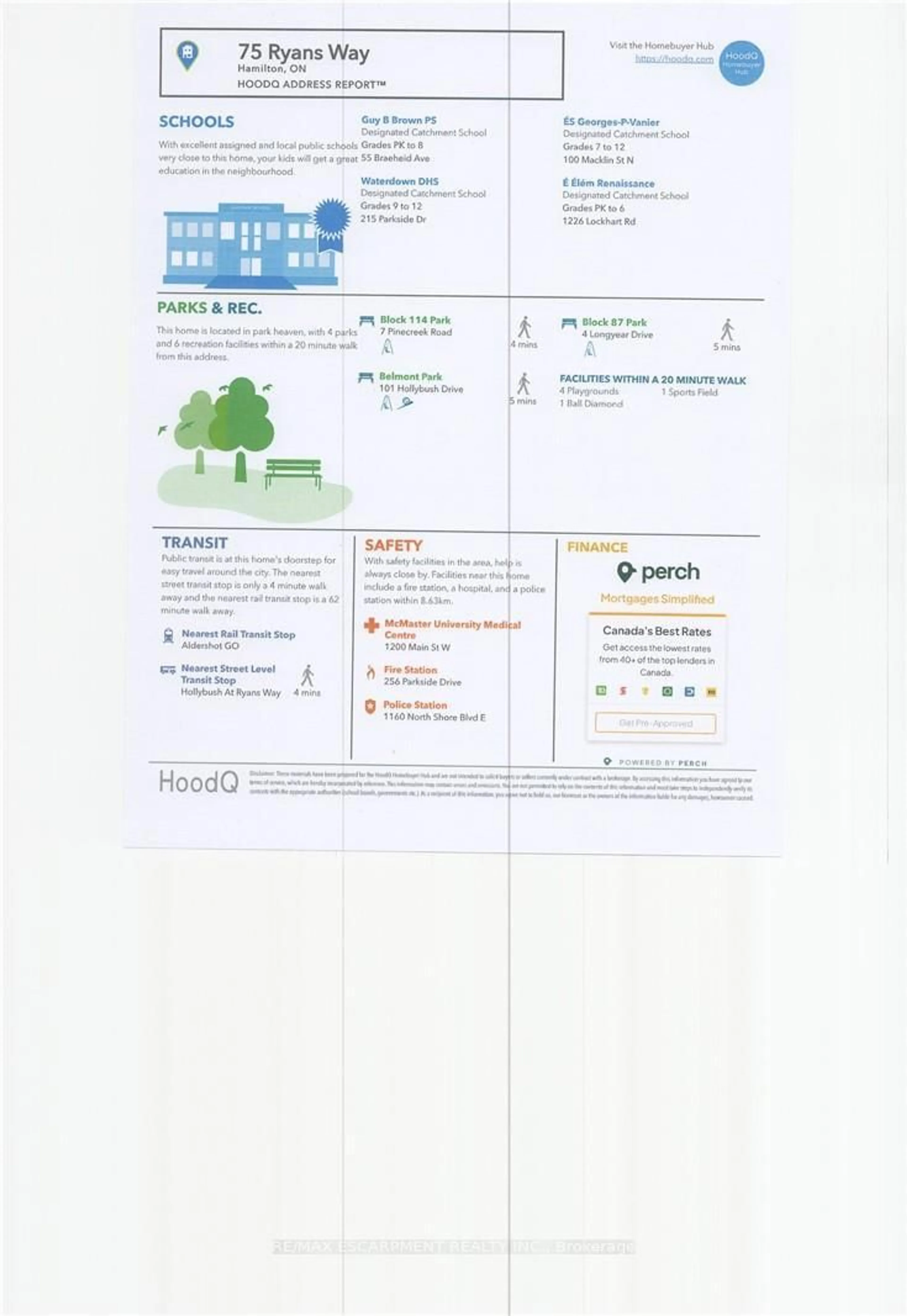 Floor plan for 75 Ryans Way #11, Hamilton Ontario L8B 1B4