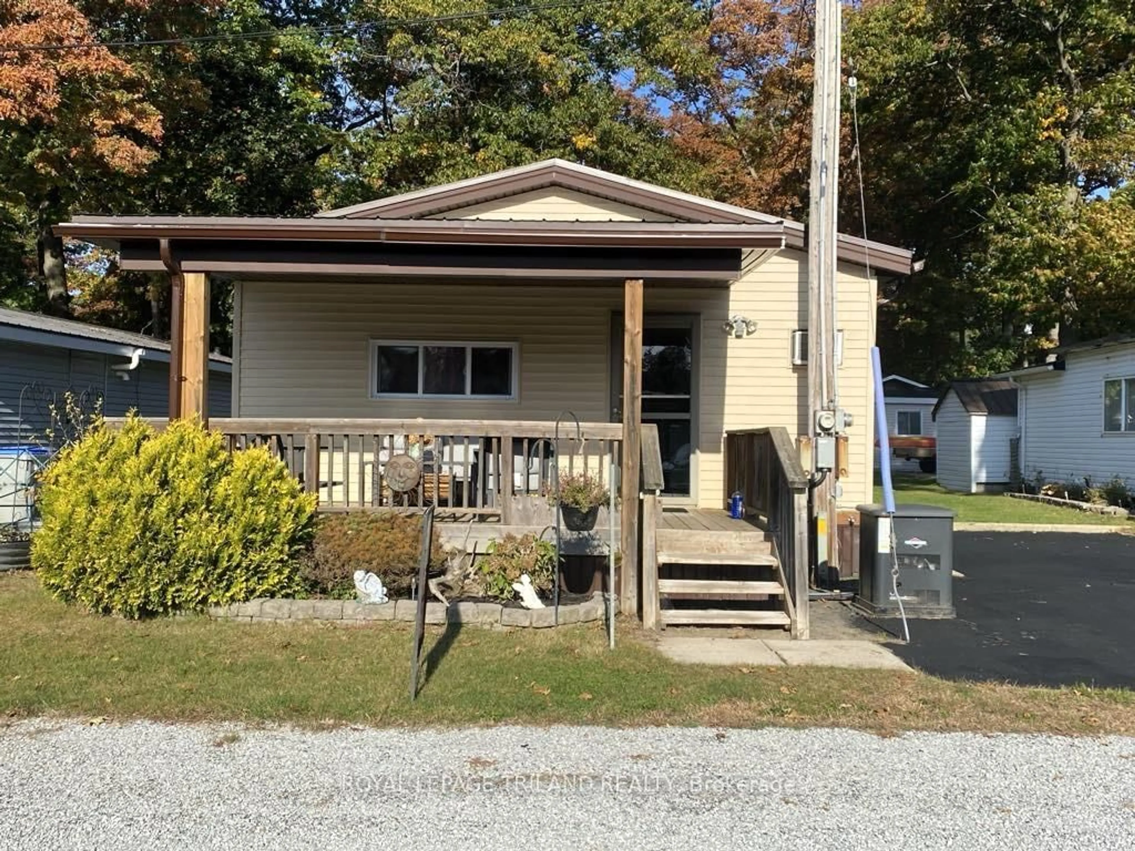 Home with vinyl exterior material, street for 9951 Northville Cres #2, Lambton Shores Ontario N0M 2N0
