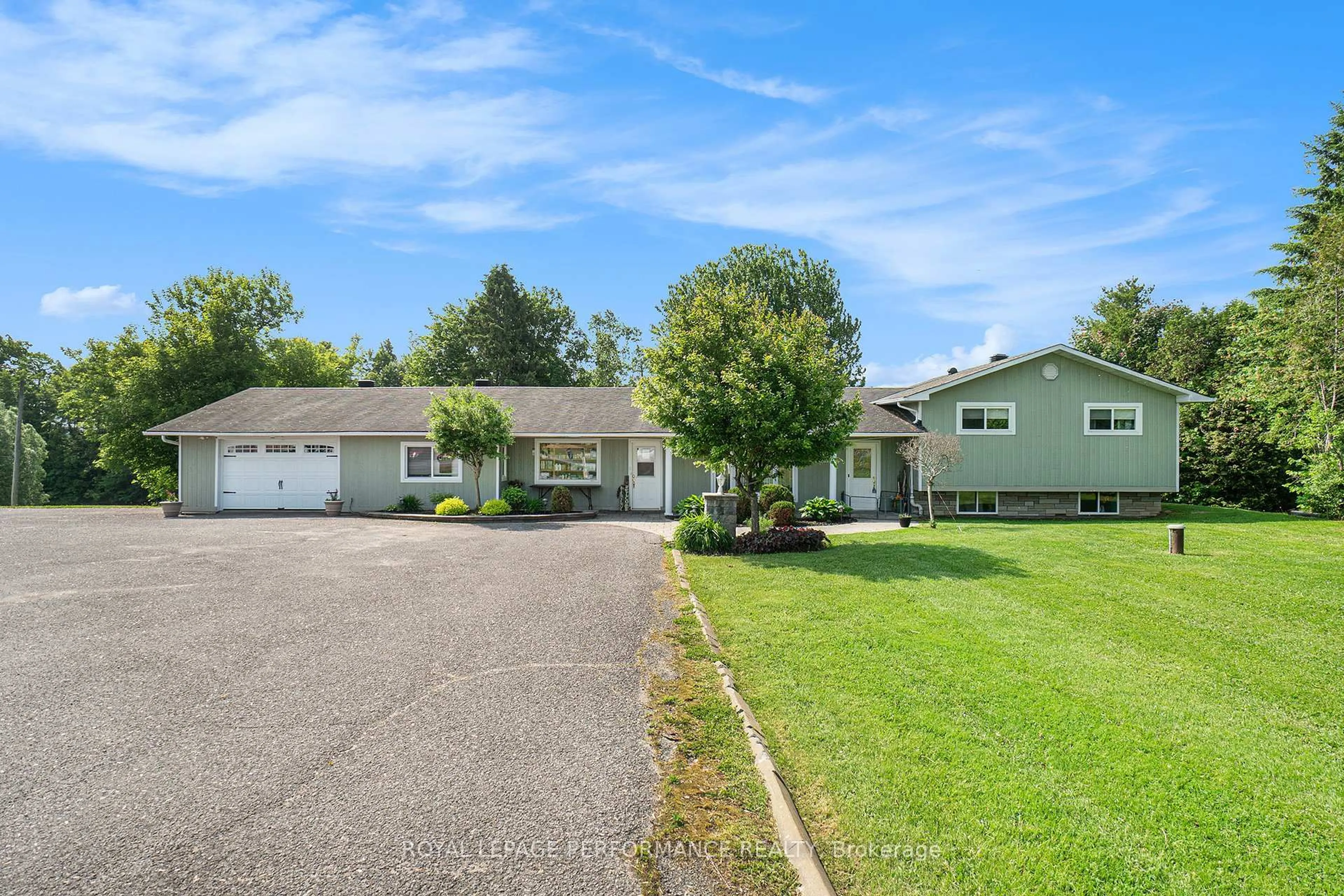 A pic from outside/outdoor area/front of a property/back of a property/a pic from drone, street for 1430 Notre Dame St, Russell Ontario K0A 1W0