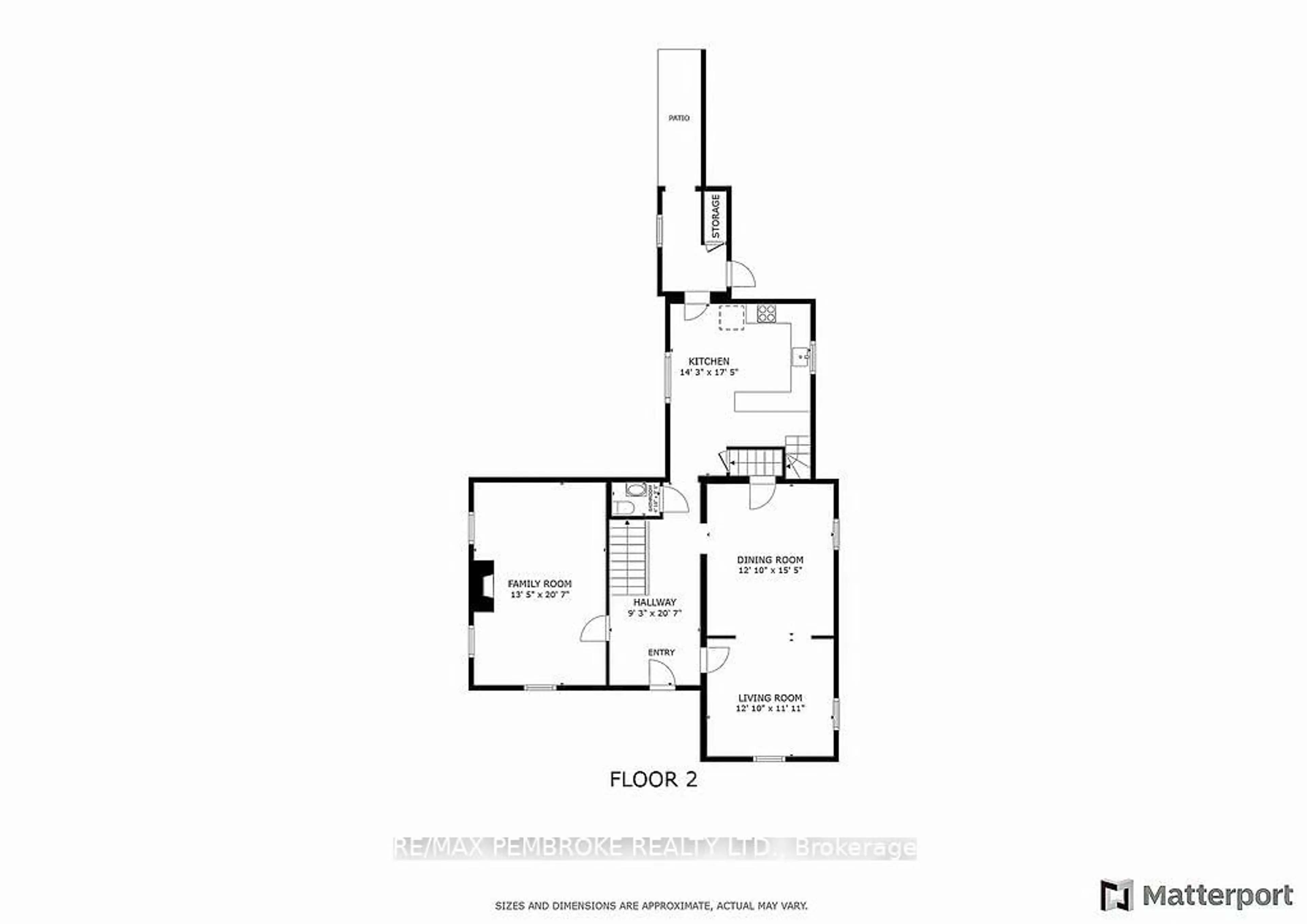 Floor plan for 242 Supple St, Pembroke Ontario K8A 3G9