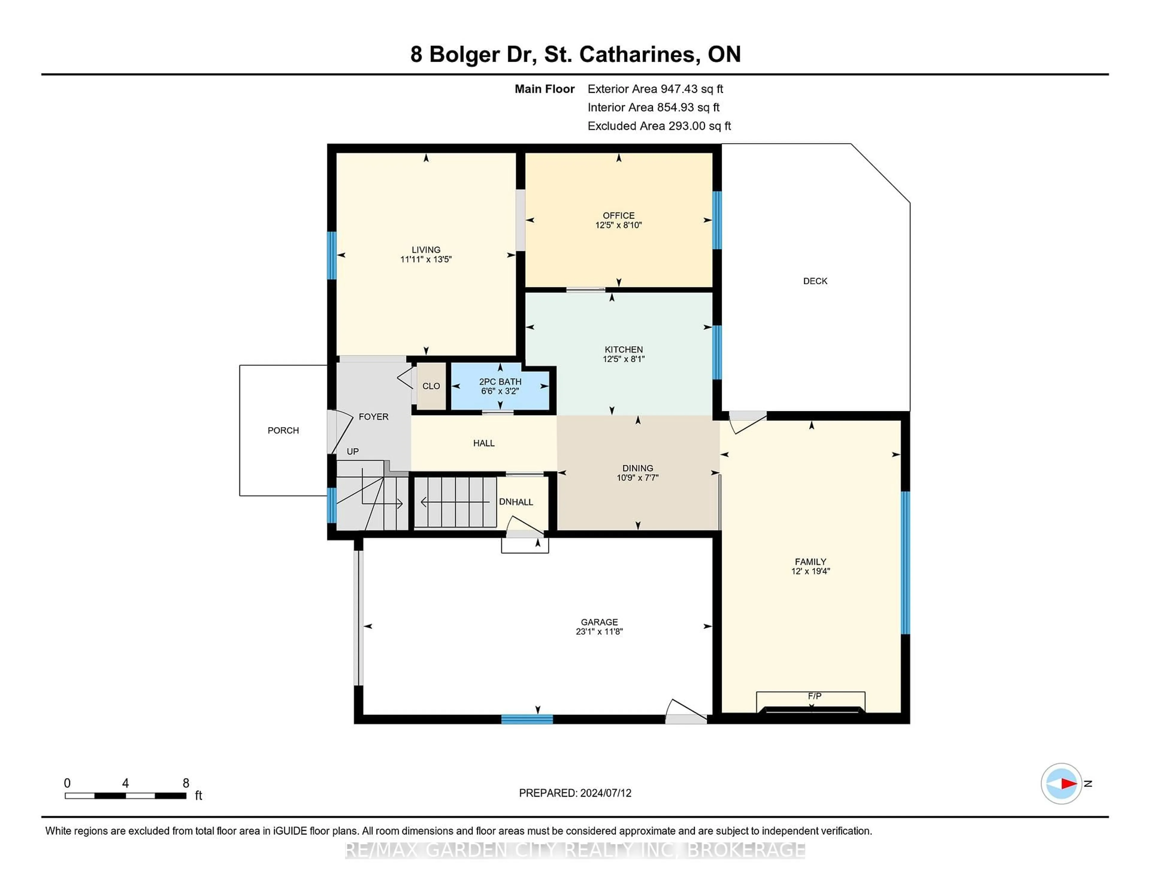 Floor plan for 8 Bolger Dr, St. Catharines Ontario L2N 7L4