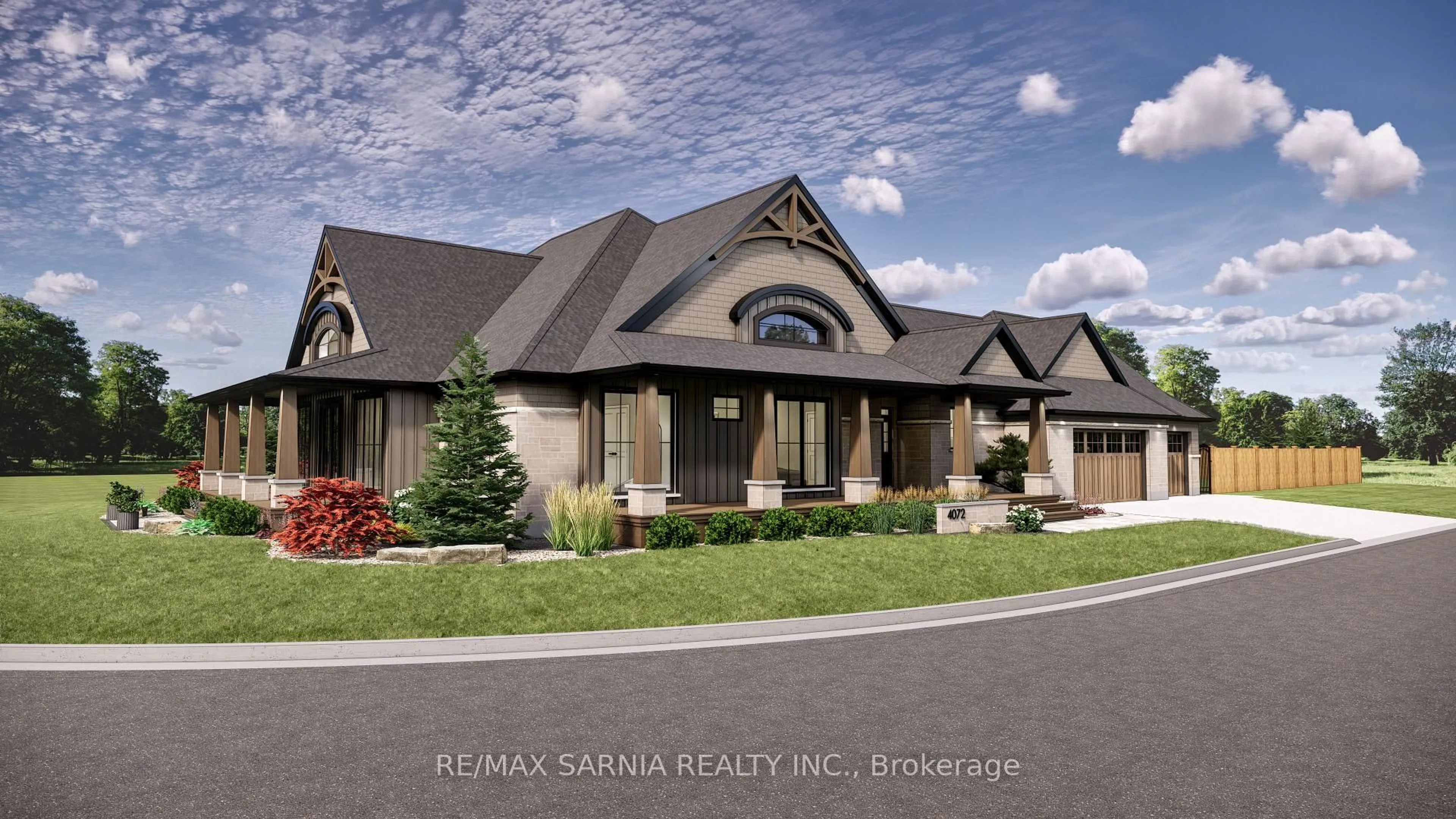 Home with brick exterior material, street for 4072 Cullen Dr, Plympton-Wyoming Ontario N0N 1J6