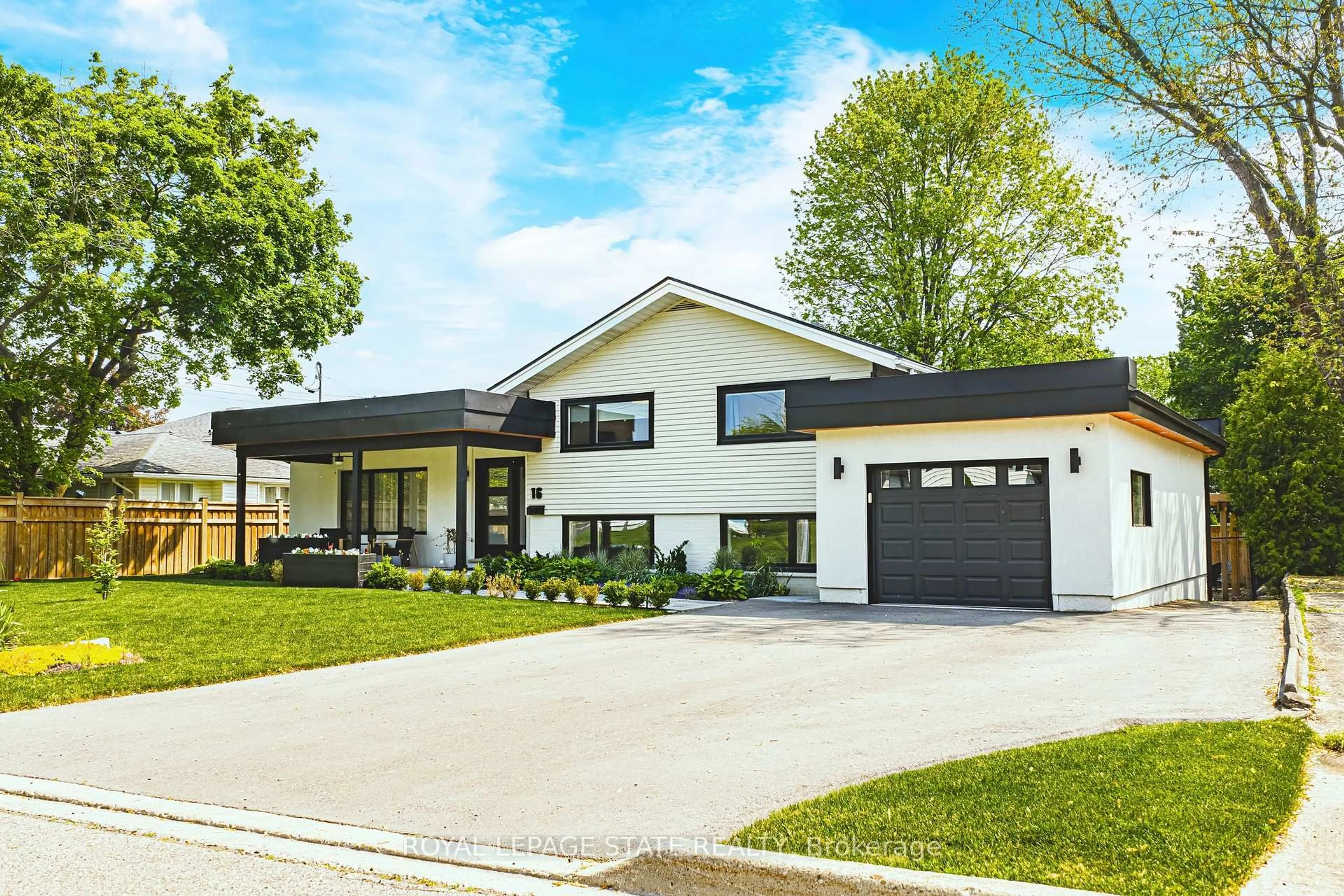 Home with vinyl exterior material, street for 16 Lynndale Dr, Hamilton Ontario L9H 3L6