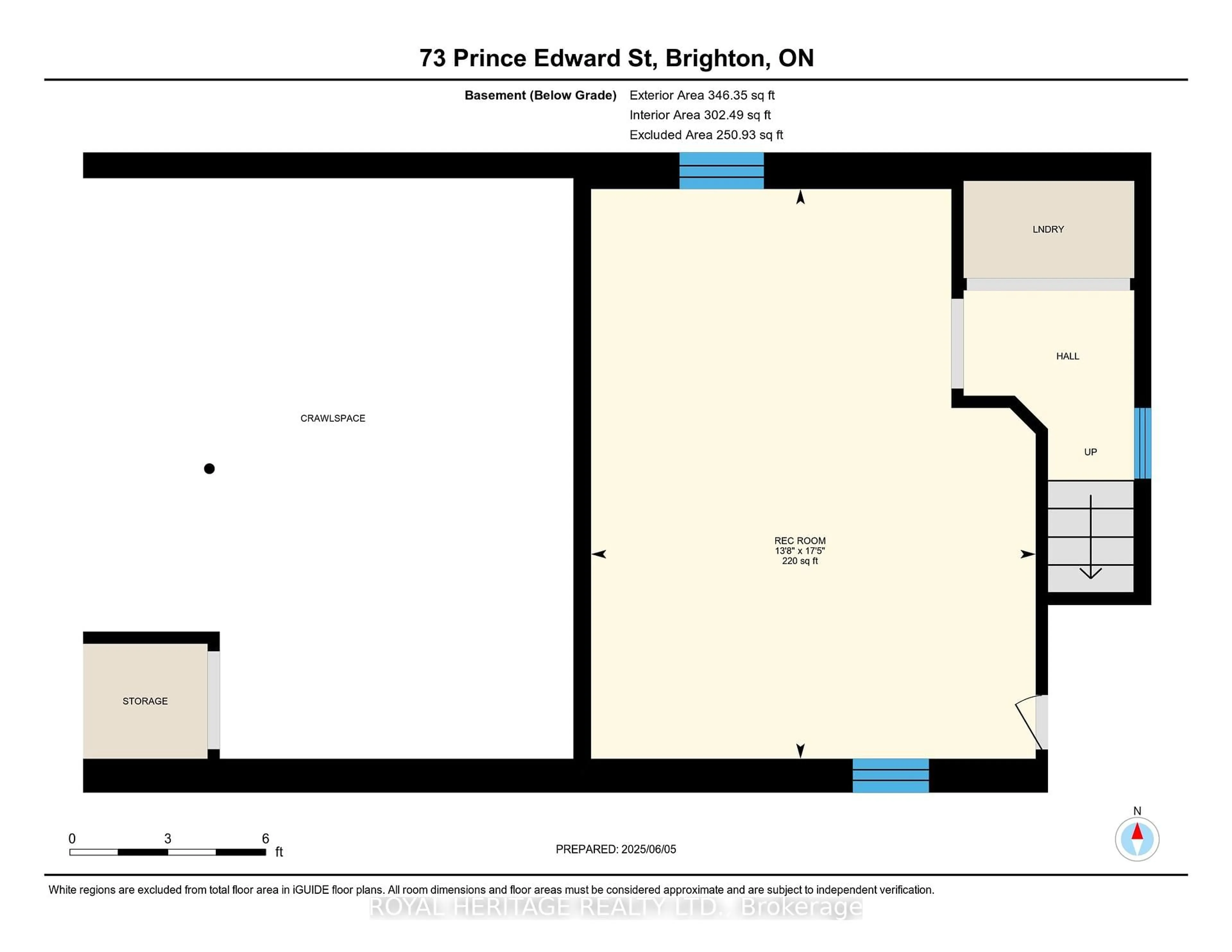 Floor plan for 73 Prince Edward St, Brighton Ontario K0K 1H0
