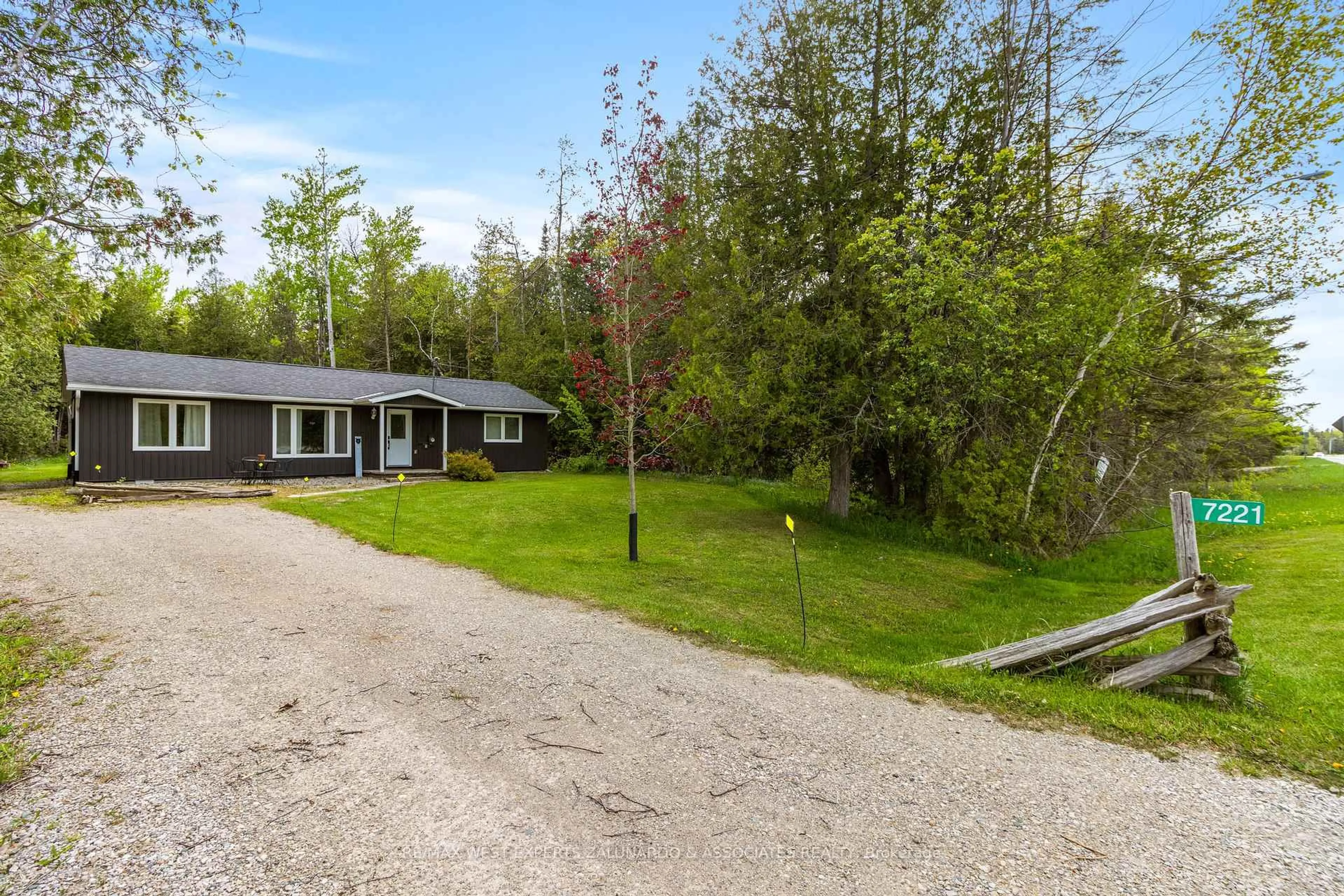 A pic from outside/outdoor area/front of a property/back of a property/a pic from drone, unknown for 7221 Highway 6 Rd, Northern Bruce Peninsula Ontario N0H 2T0