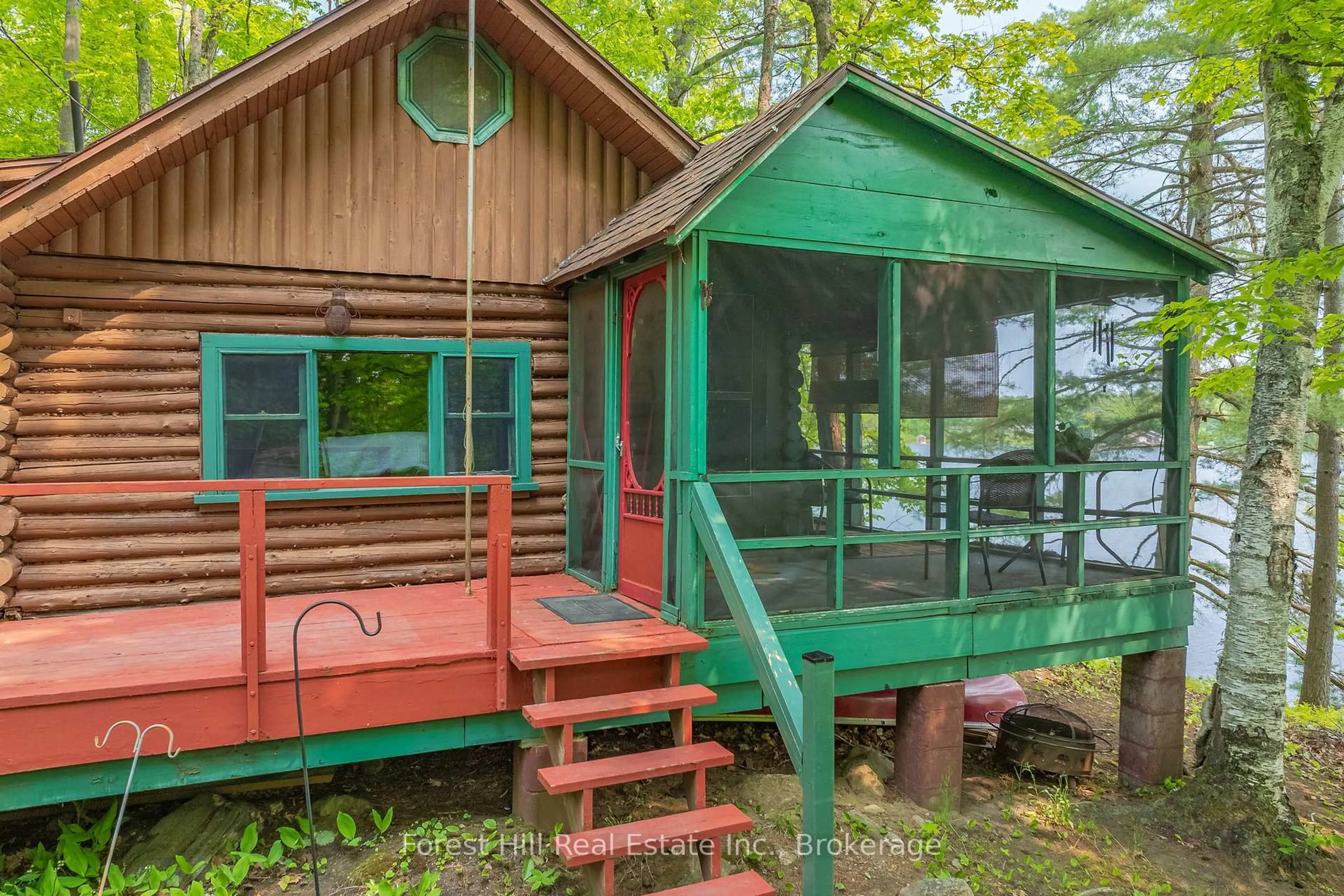 Patio, water/lake/river/ocean view for 1067 West Black Lake Rd, Muskoka Lakes Ontario P0C 1M0