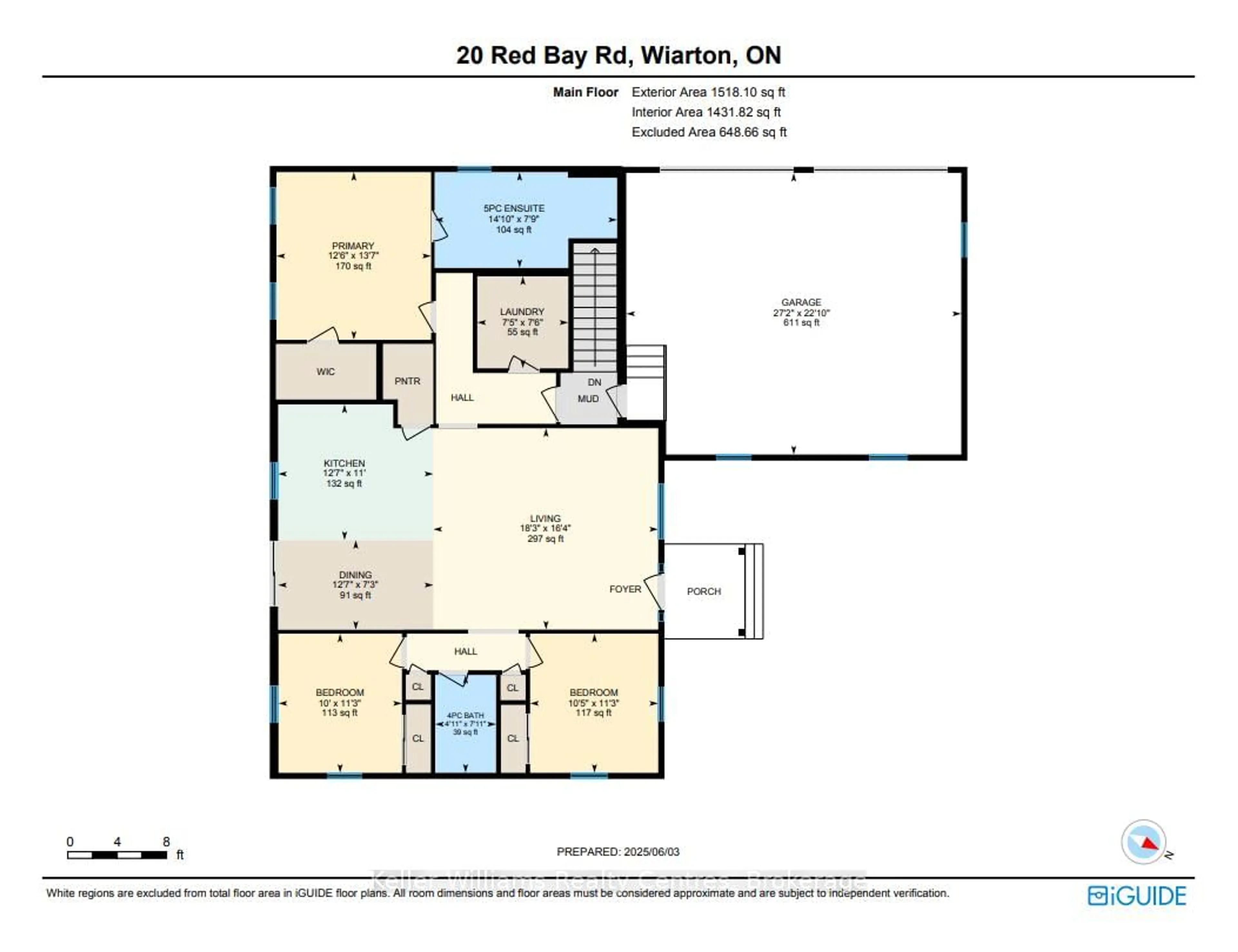 Floor plan for 20 RED BAY Rd, South Bruce Peninsula Ontario N0H 2T0