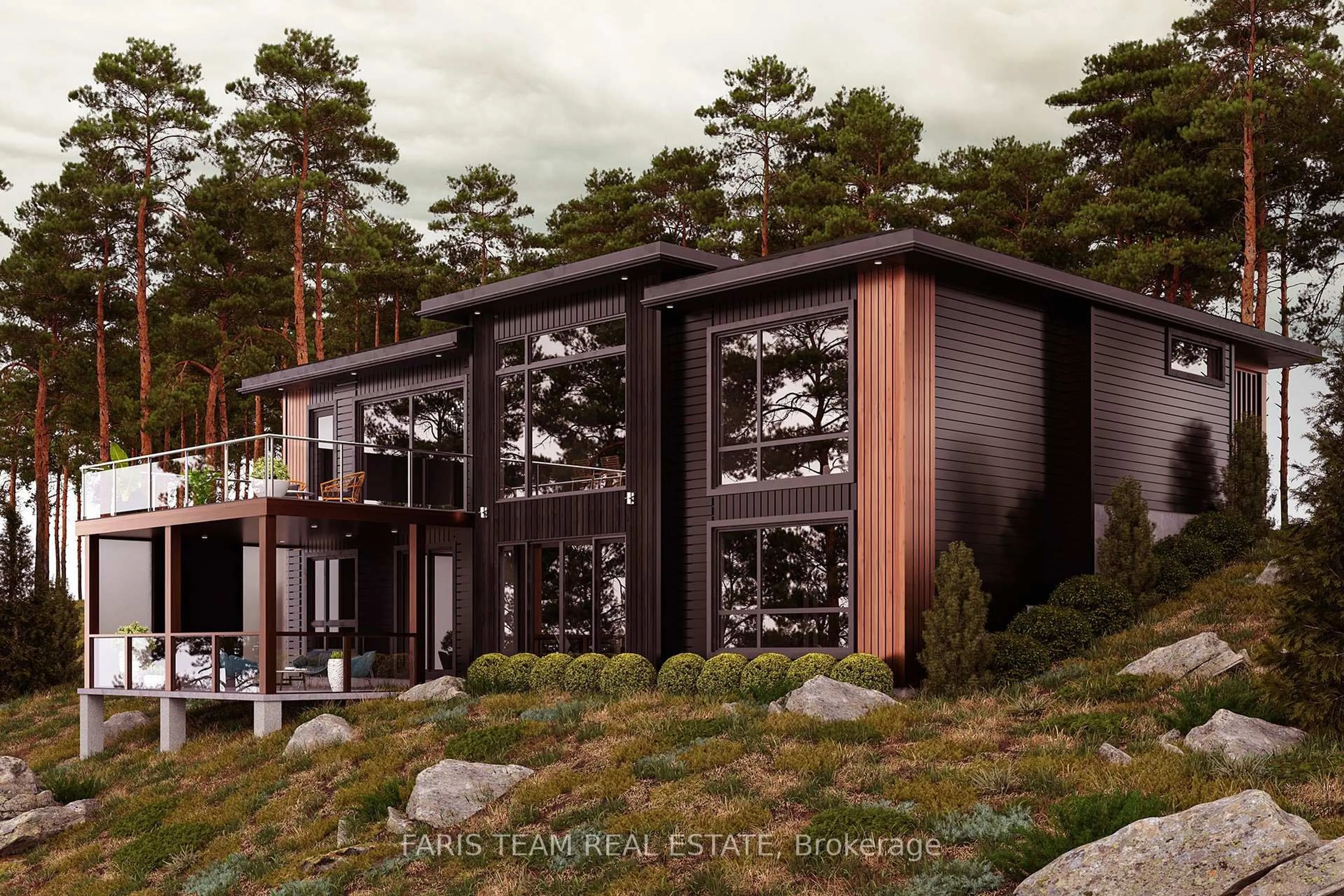 Home with brick exterior material, forest/trees view for Lot 1 St Andrews Circ, Huntsville Ontario P1H 1B1
