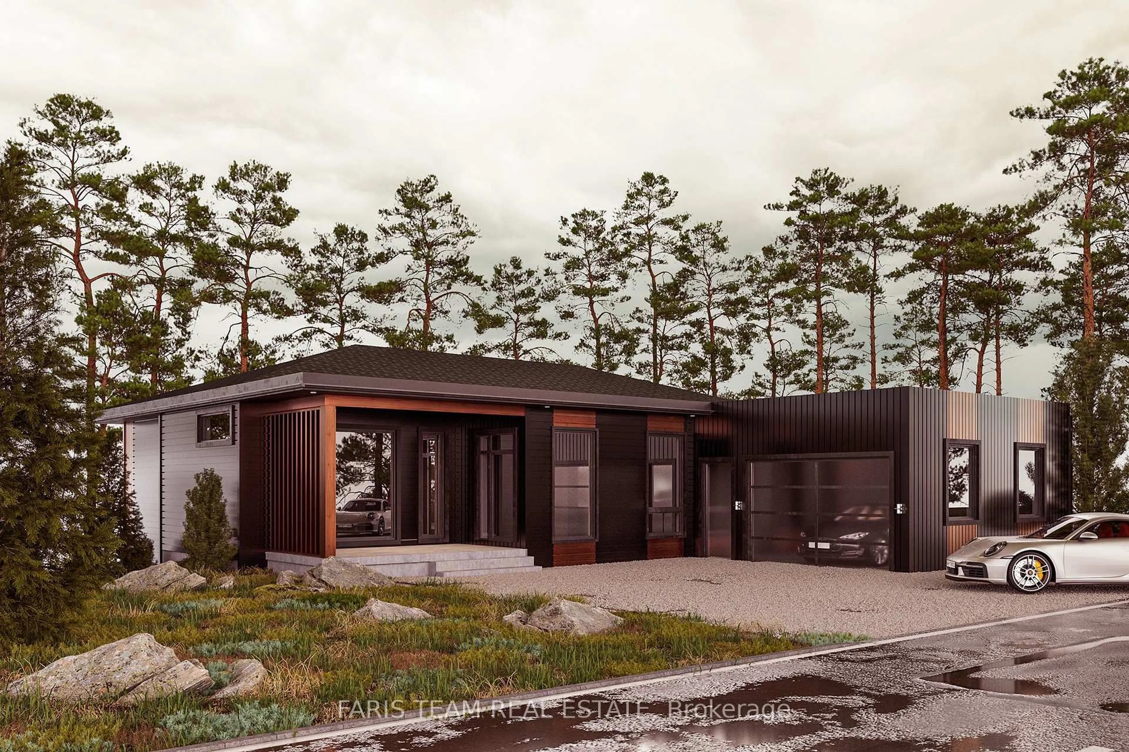 Home with brick exterior material, forest/trees view for Lot 1 St Andrews Circ, Huntsville Ontario P1H 1B1