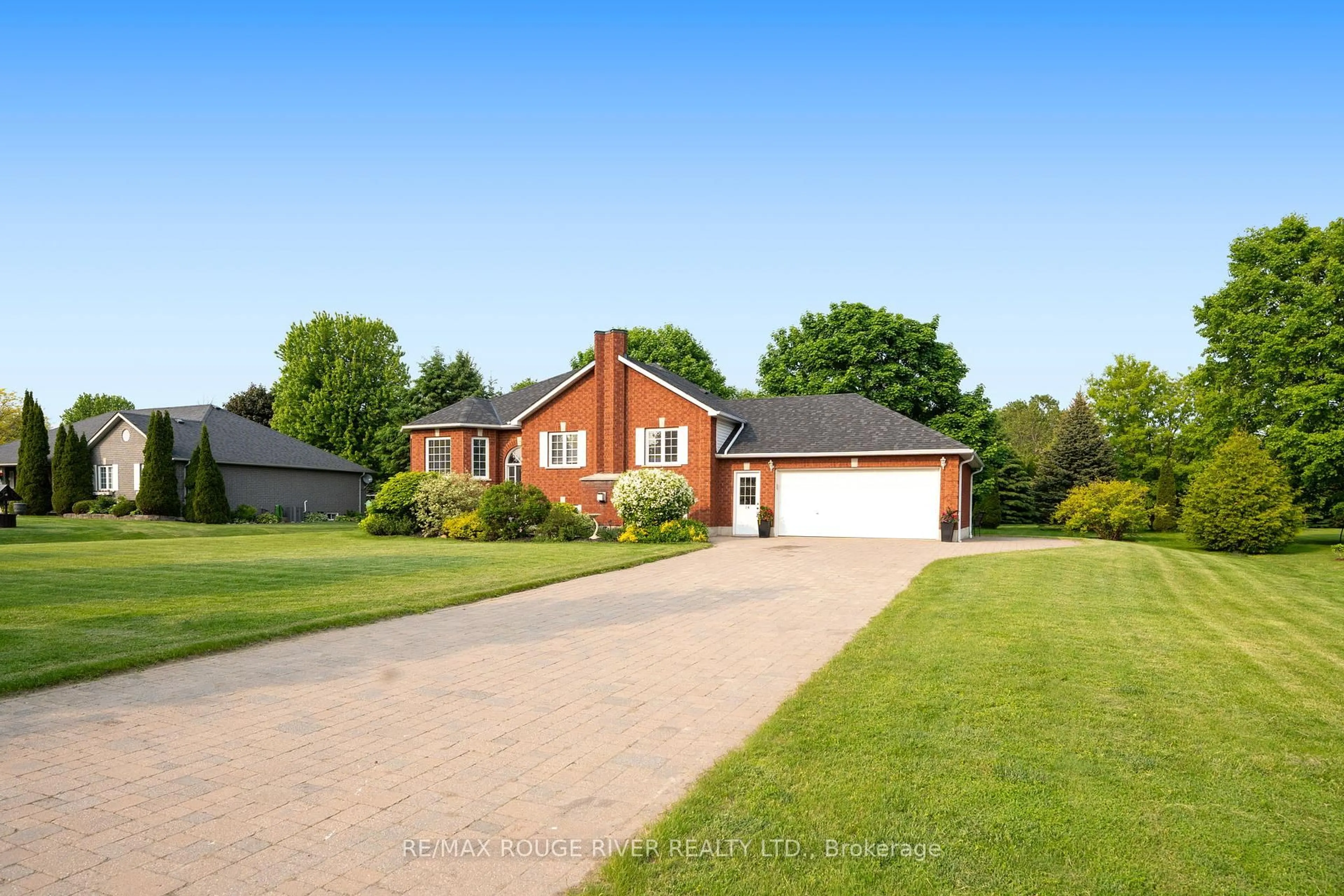 Home with brick exterior material, street for 14 Deerfield Dr, Hamilton Township Ontario K9A 4J9
