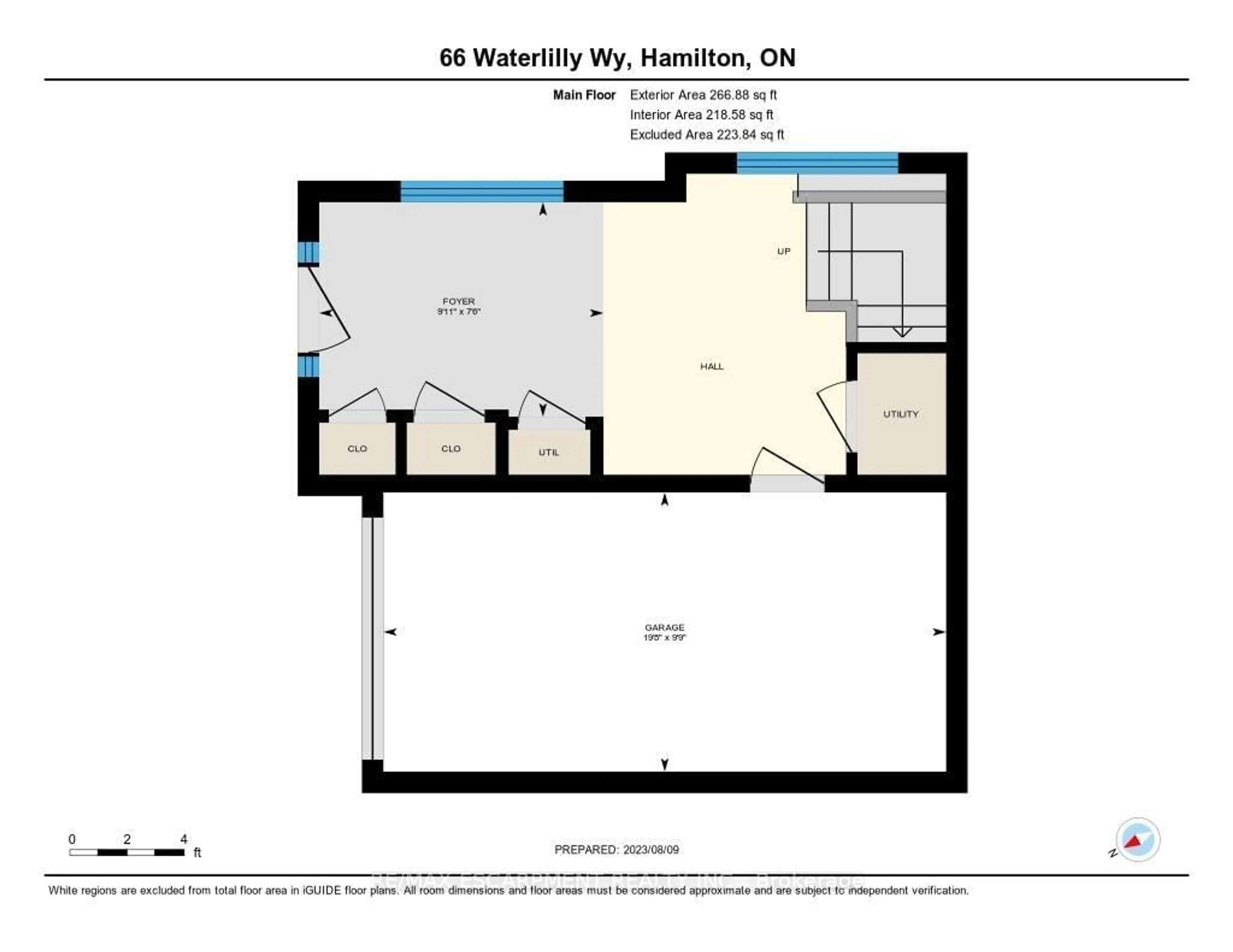 Floor plan for 66 Waterlily Way, Hamilton Ontario L0R 1P0
