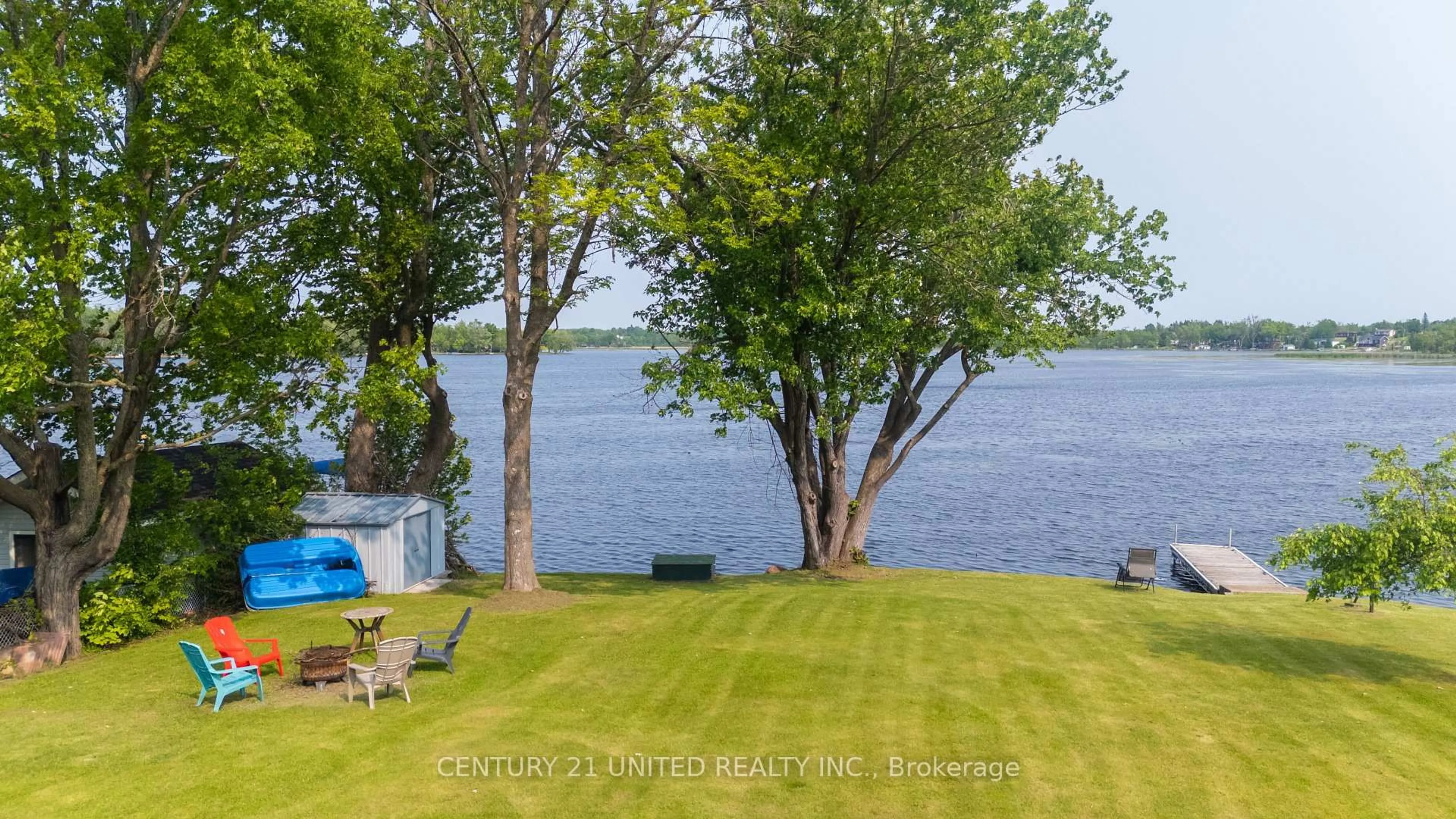 A pic from outside/outdoor area/front of a property/back of a property/a pic from drone, water/lake/river/ocean view for 1293 Scollard Line, Selwyn Ontario K0L 1T0
