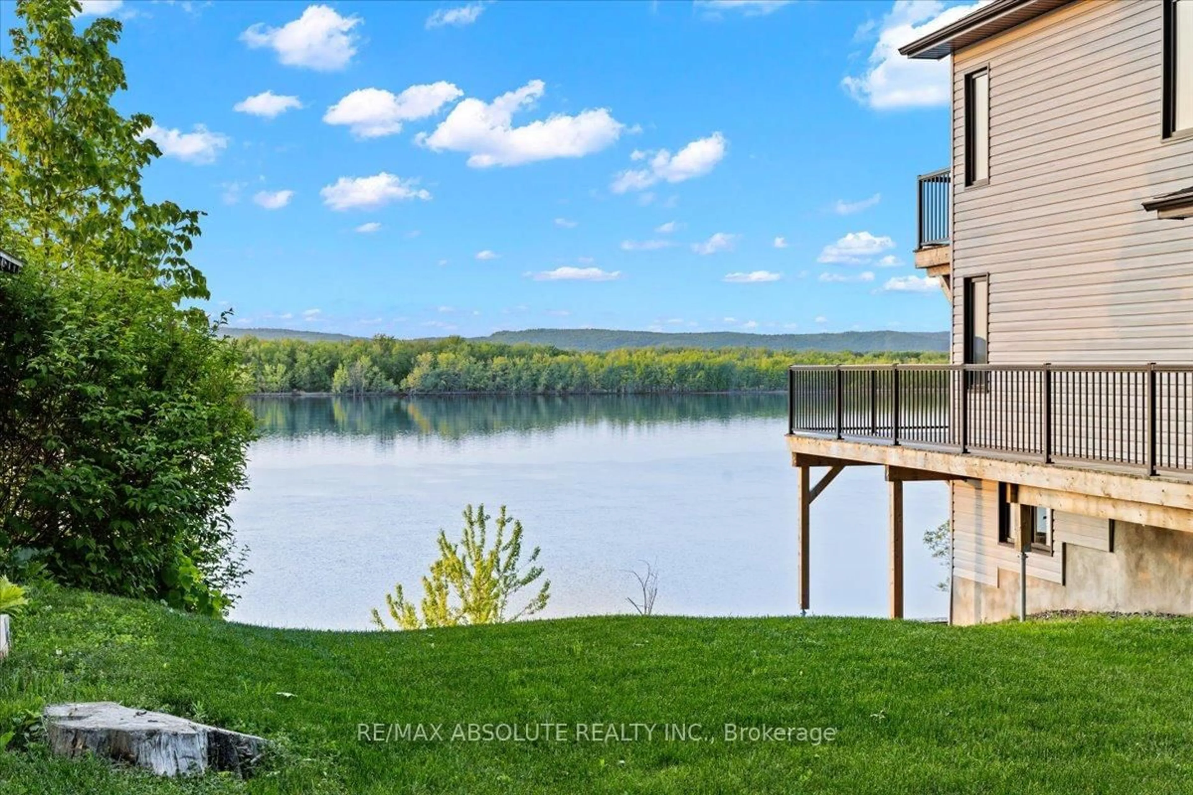 Patio, water/lake/river/ocean view for 304 Riverwood Dr, Ottawa Ontario K0A 3M0