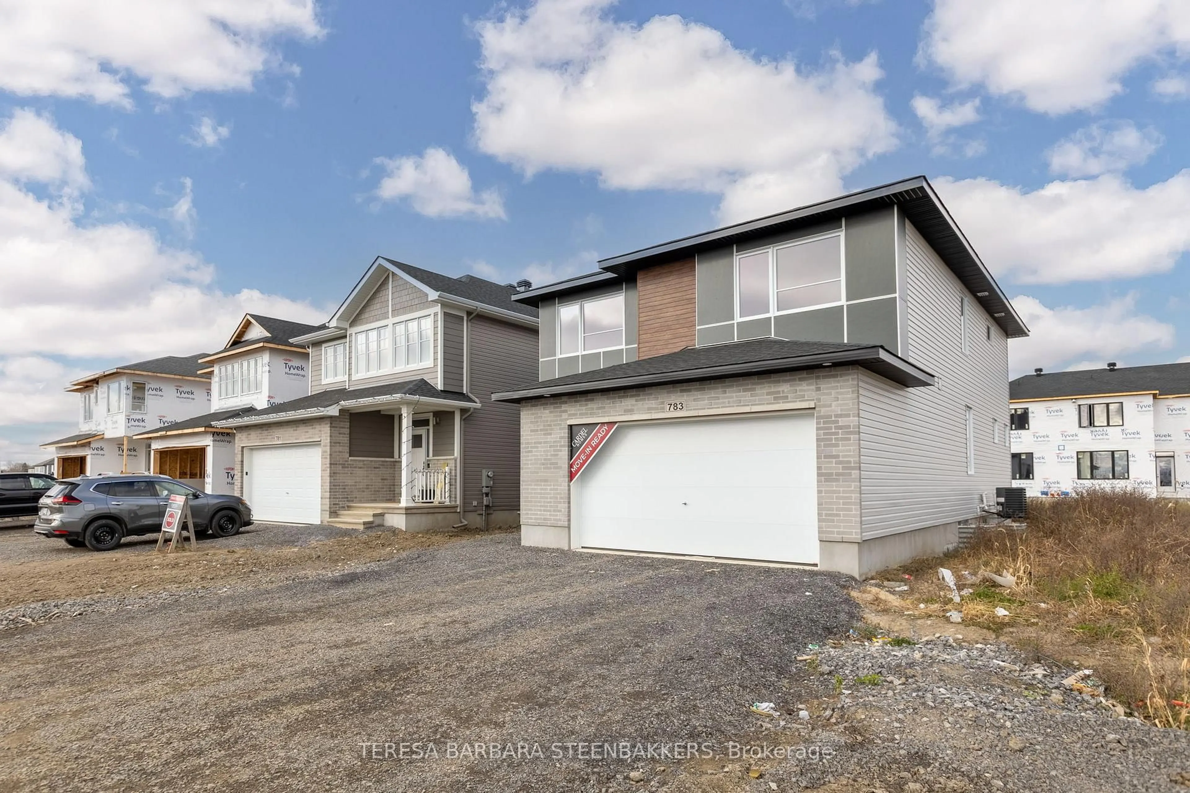 Home with vinyl exterior material, street for 783 Kenny Gordon Ave, Ottawa Ontario K4M 0V2