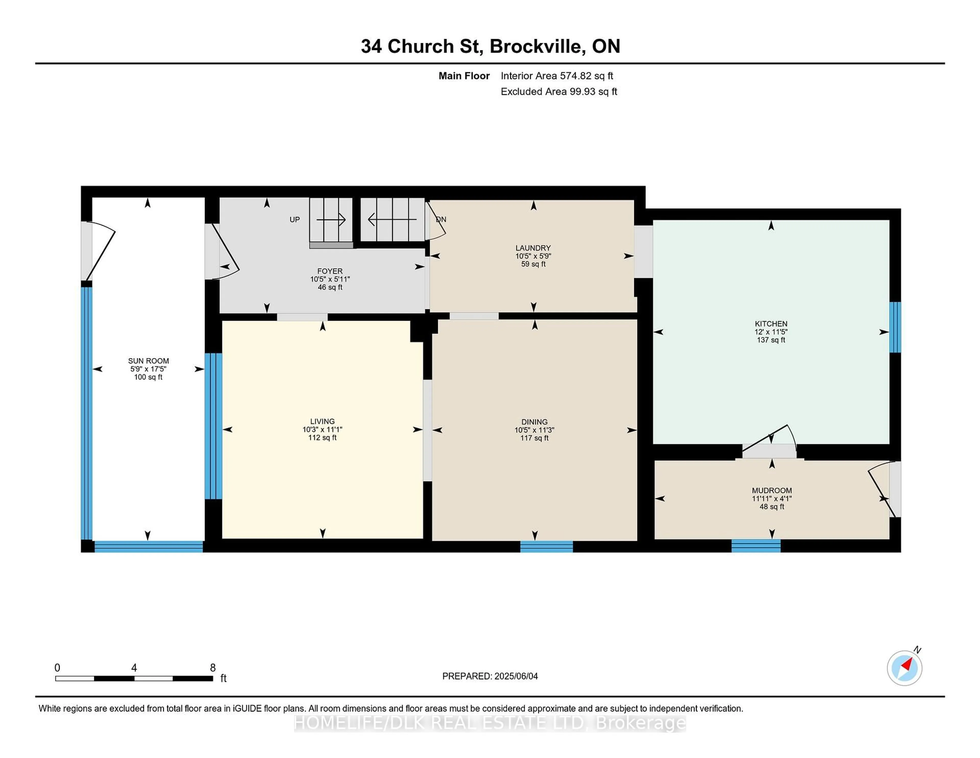 Floor plan for 34 Church St, Brockville Ontario K6V 3X6