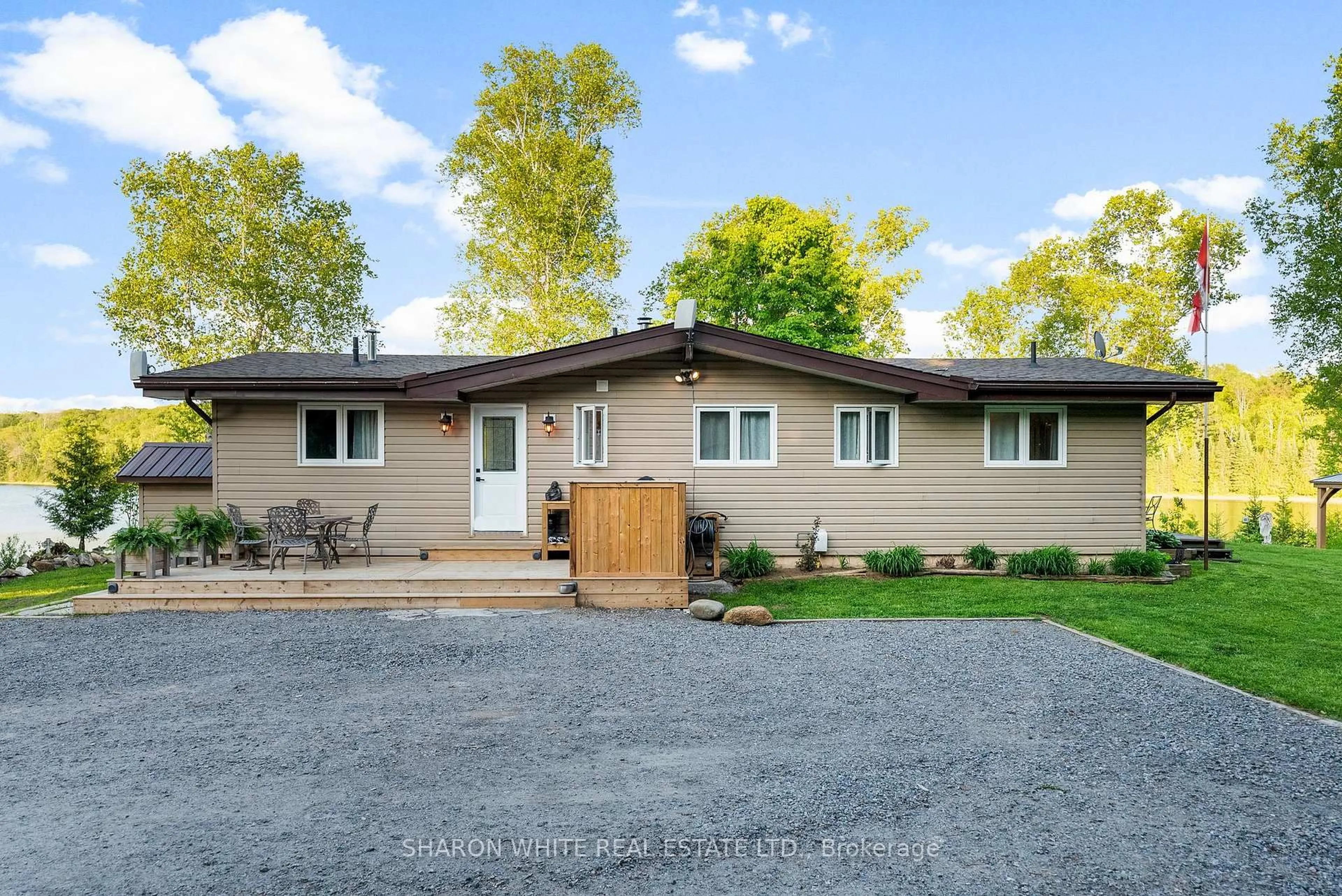 Home with vinyl exterior material, street for 44 Aryhart Lake Rd, Bancroft Ontario K0L 1C0