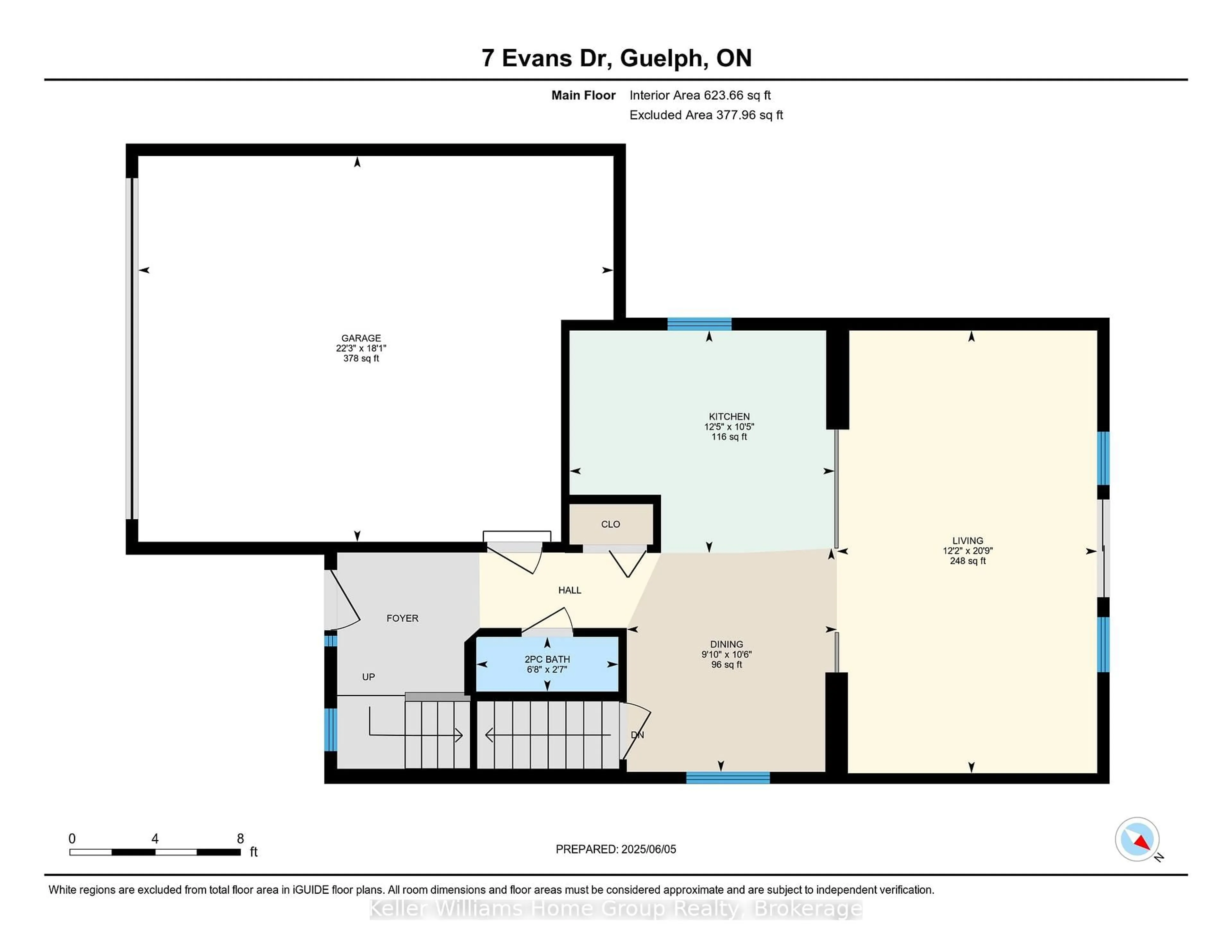 Floor plan for 7 Evans Dr, Guelph Ontario N1L 1L8