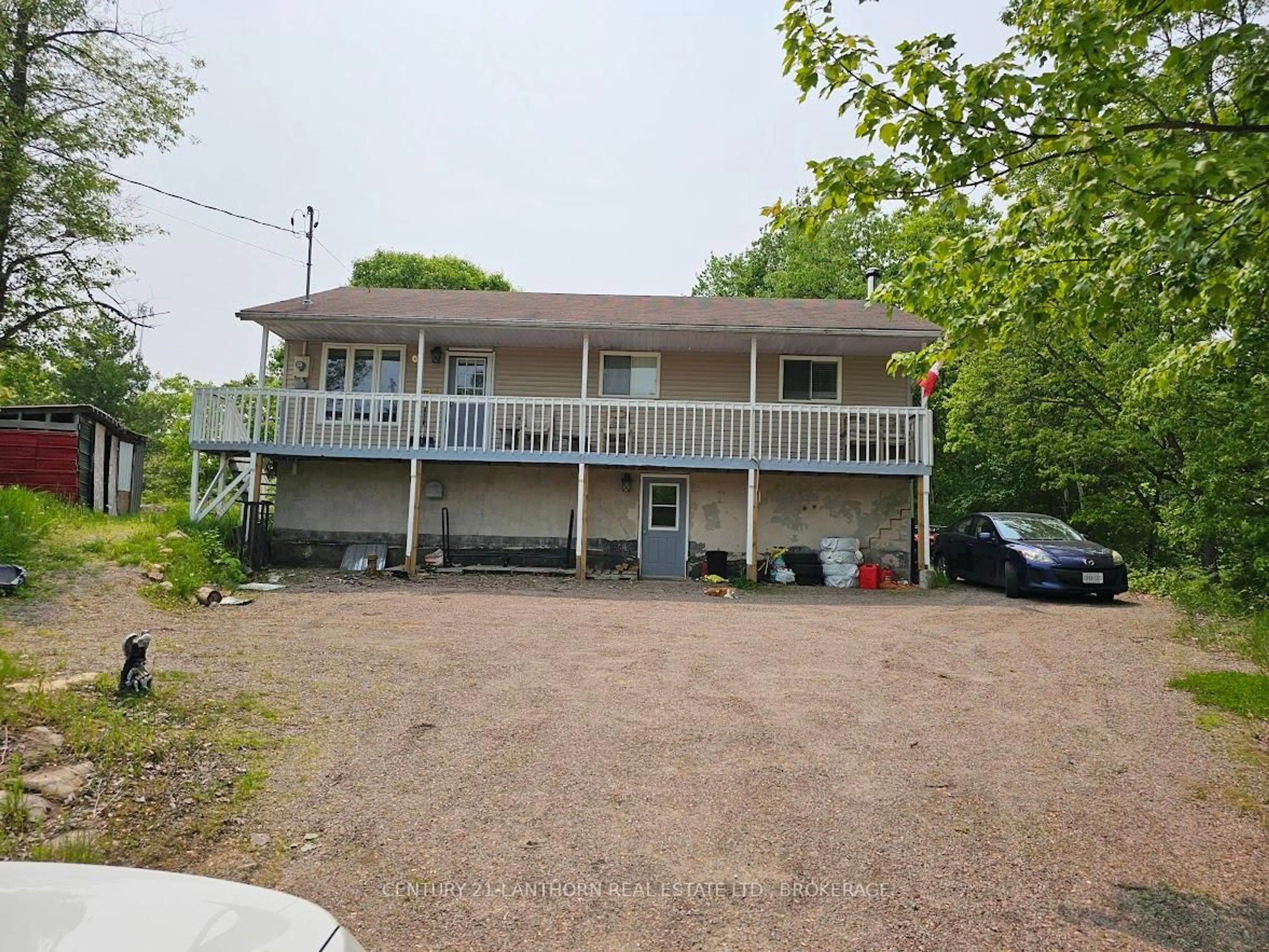 A pic from outside/outdoor area/front of a property/back of a property/a pic from drone, water/lake/river/ocean view for 9998 County Rd 41 Rd, Kaladar Ontario K0H 1Z0