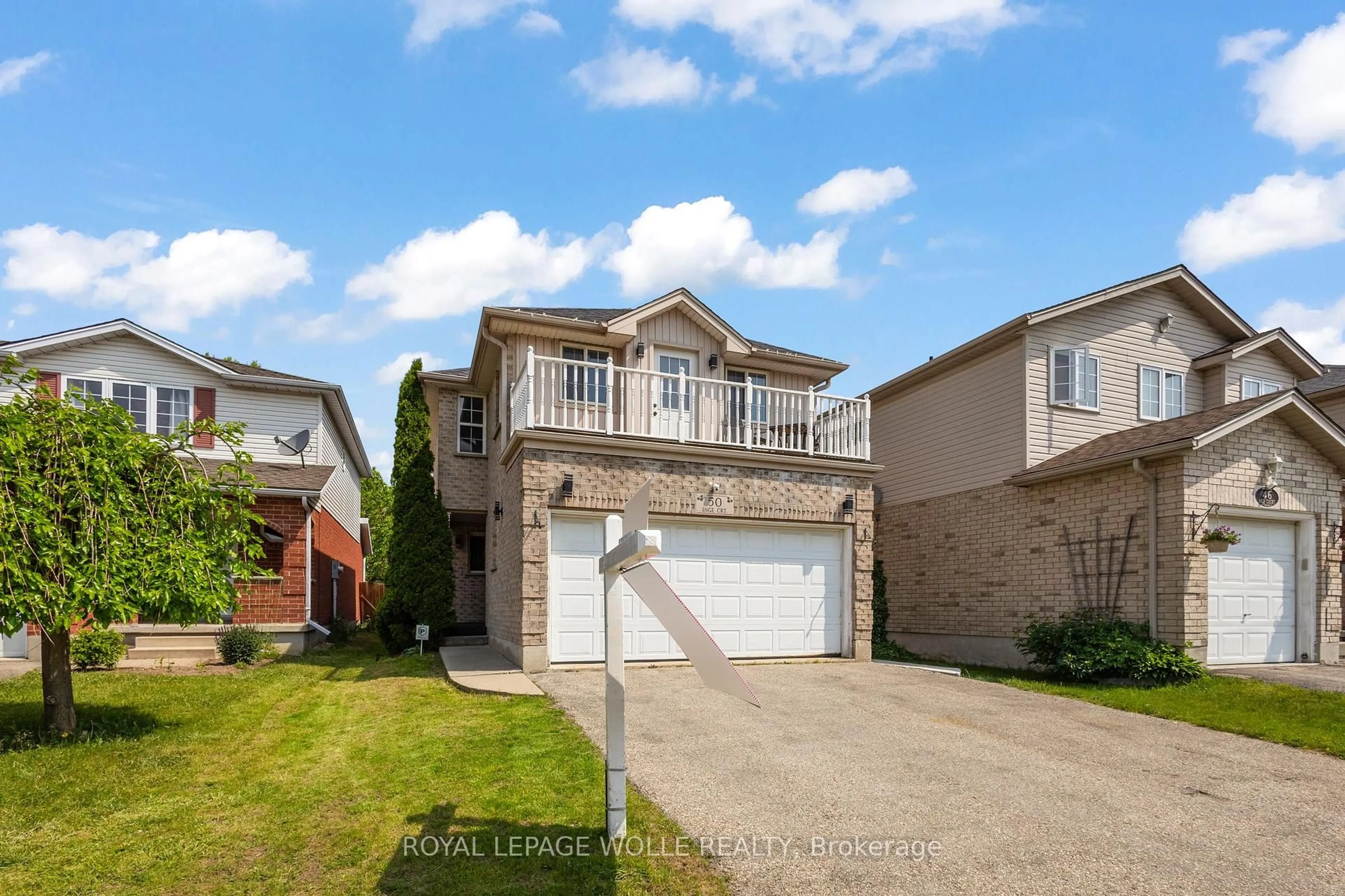 Home with vinyl exterior material, street for 50 Inge Crt, Kitchener Ontario N2K 3V7