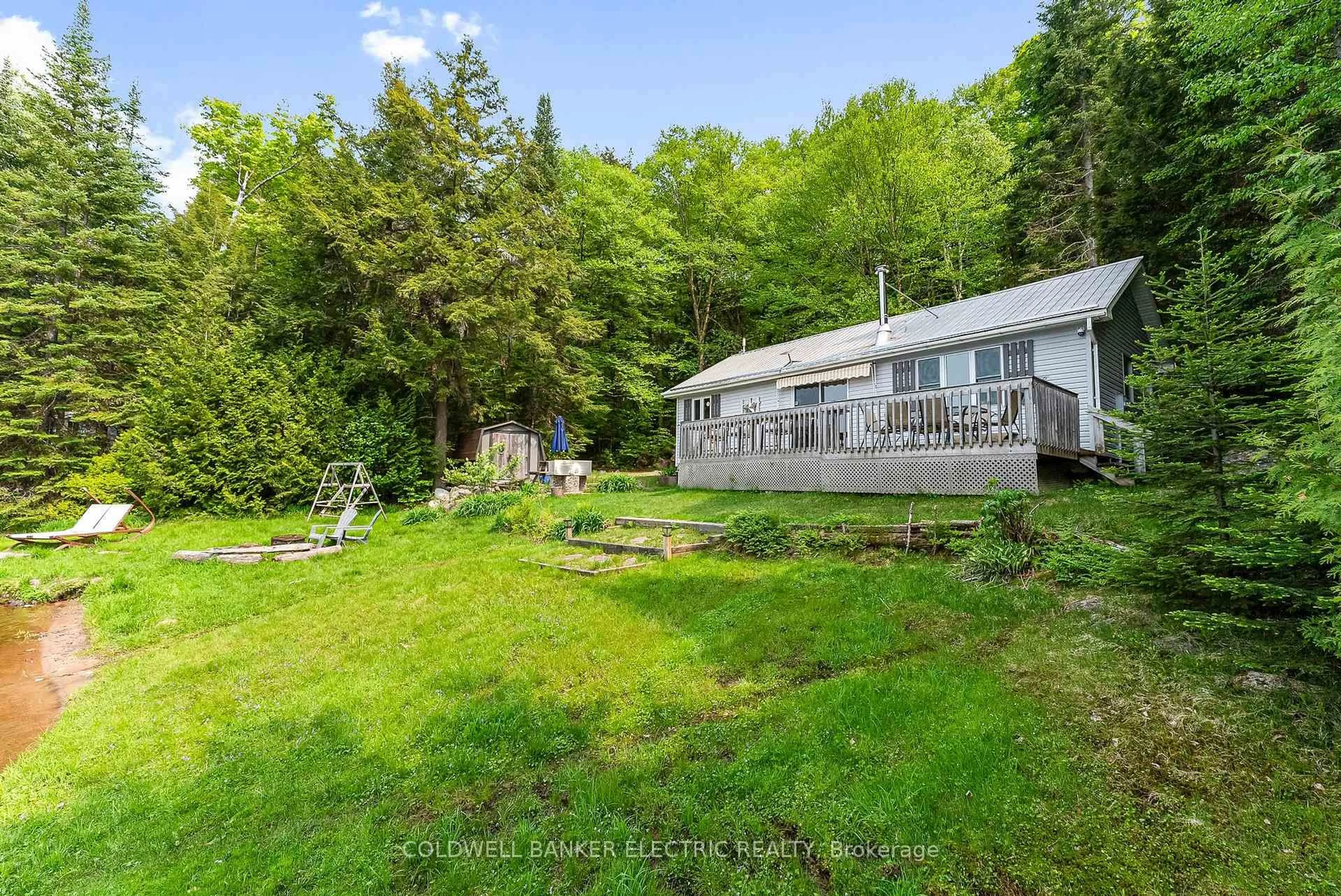 A pic from outside/outdoor area/front of a property/back of a property/a pic from drone, water/lake/river/ocean view for 3637 Madawaska Rd, South Algonquin Ontario K0L 2R0